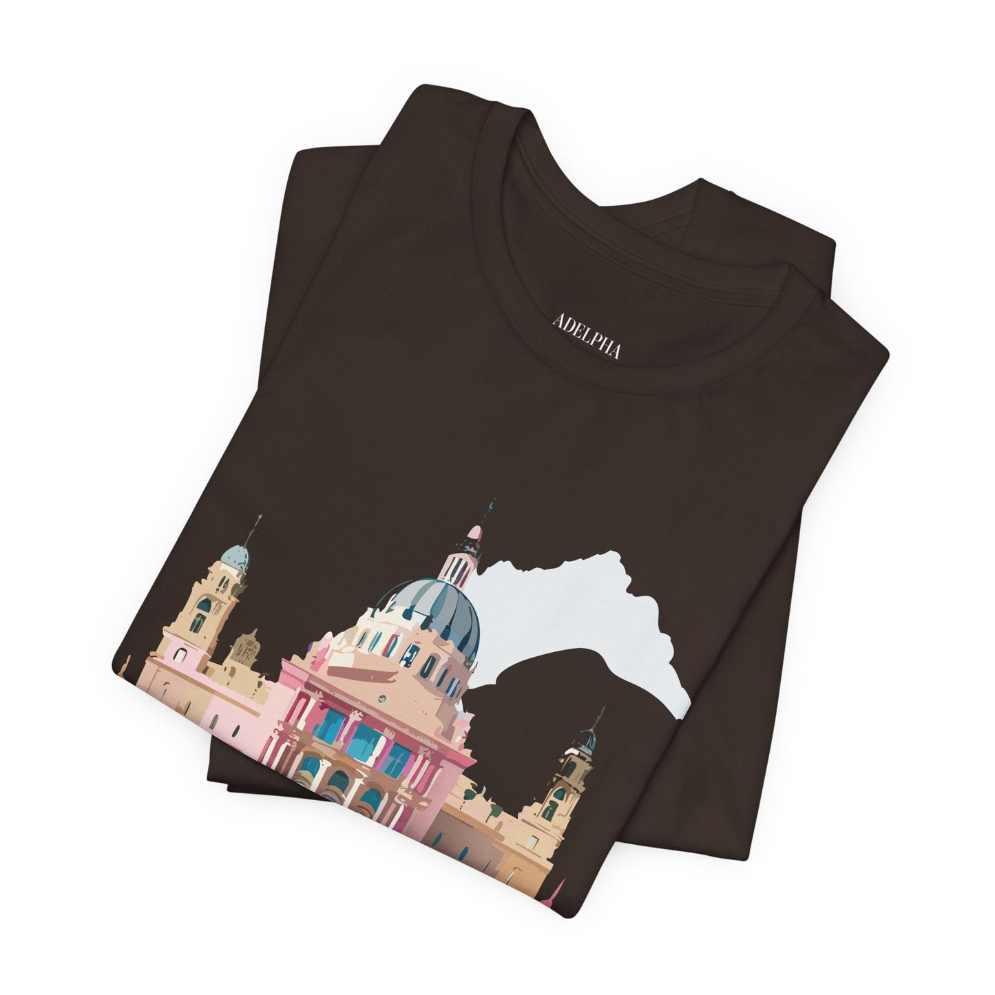 Adelpha Unisex Graphic Tee Madrid Tourist Shirt Vintage Inspired Art Design By Adelpha