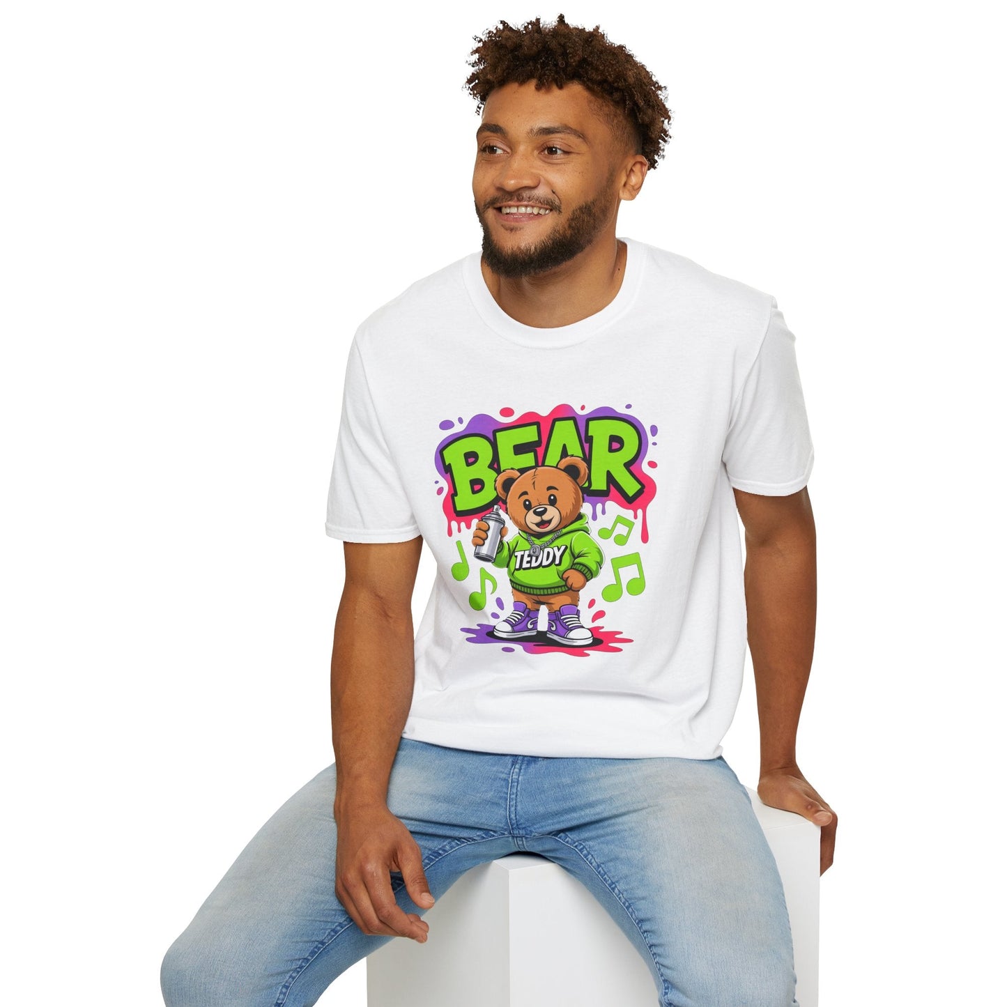 Funny Animal Cartoon T Shirt Unisex Softstyle Graphic Tee Gildan 64000 Animation Tee
