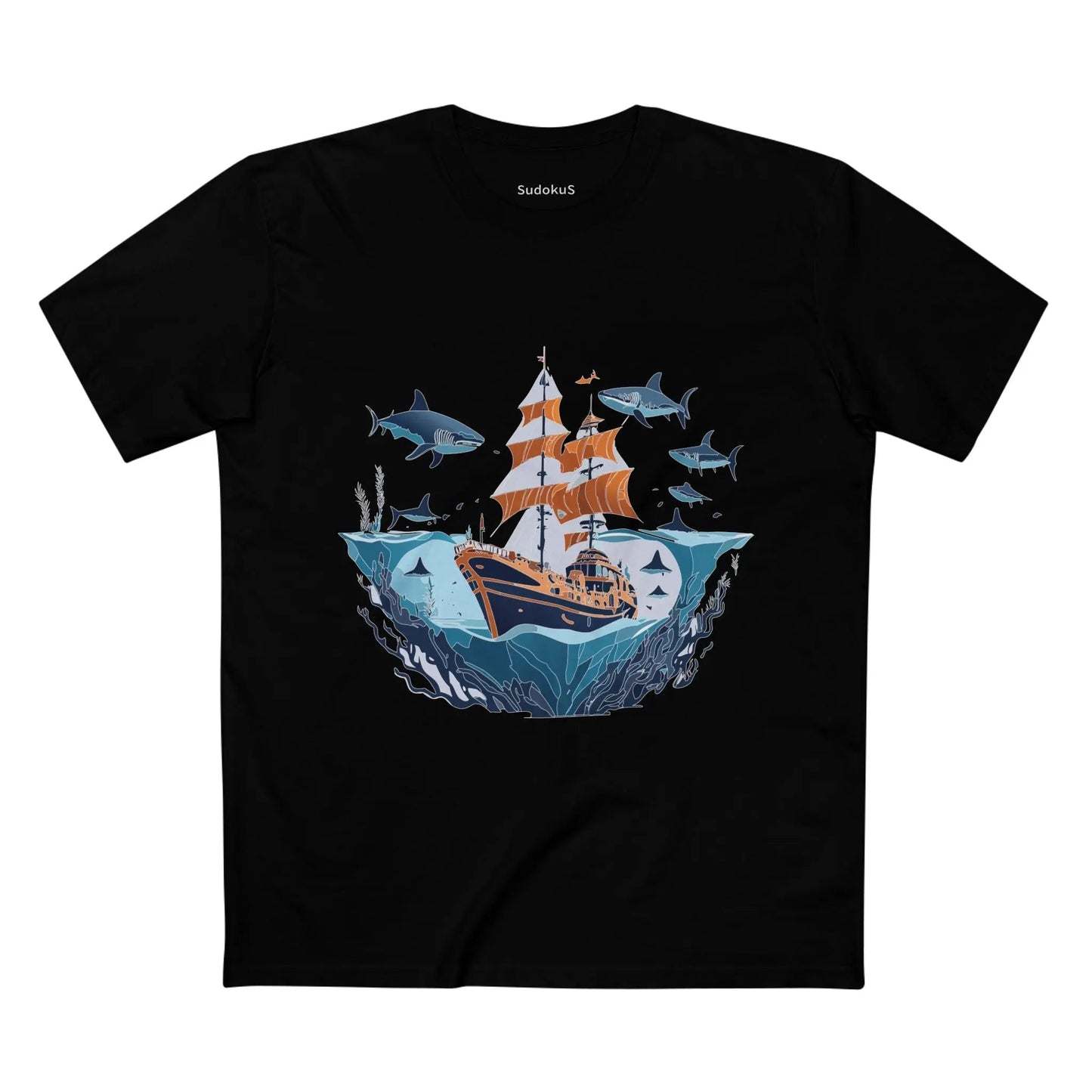 Ocean Coast Graphic Unisex 100 Cotton Staple Tee 29