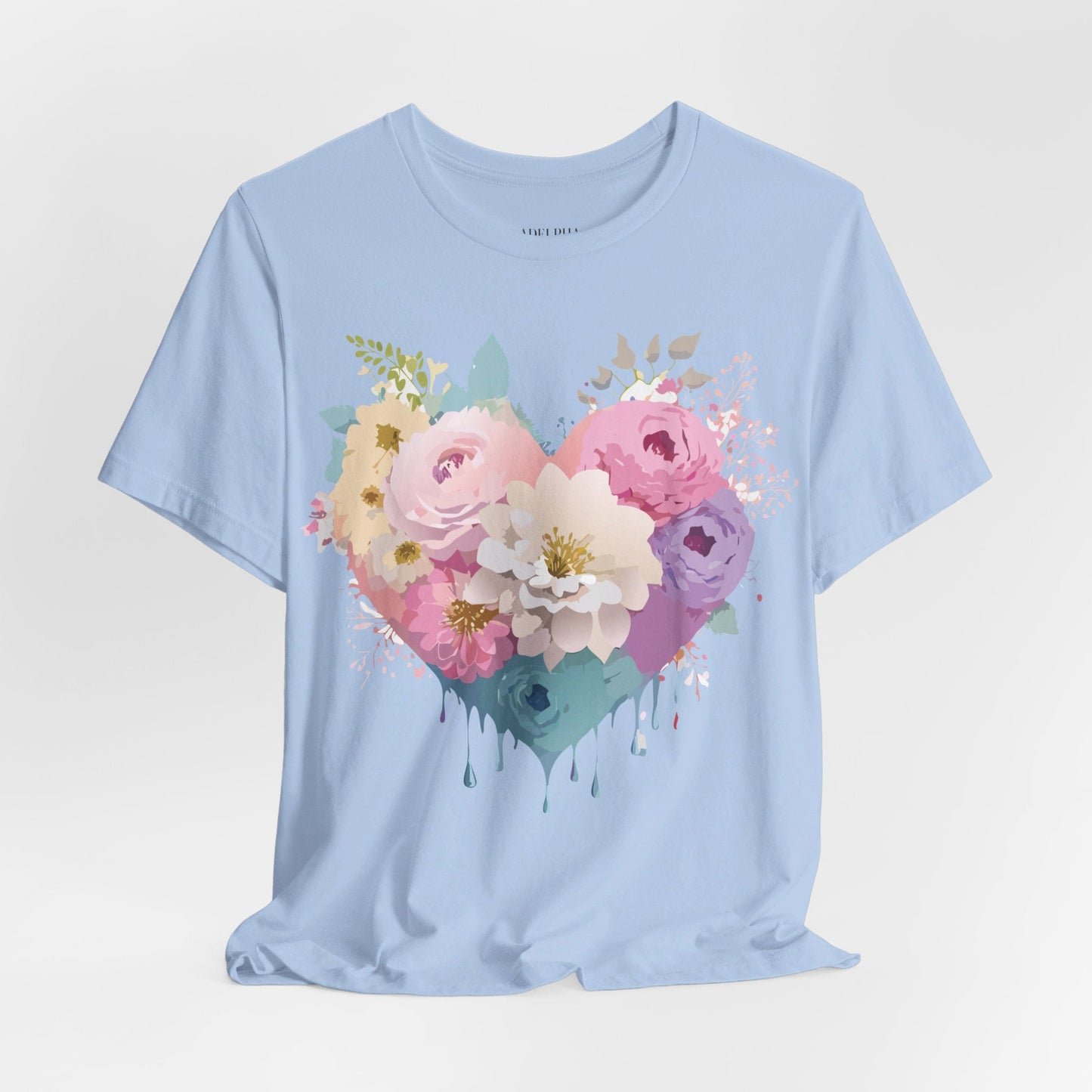Valentine Graphic Tee Unisex Short Sleeve Shirt With Adelpha Vintage Artwork Design