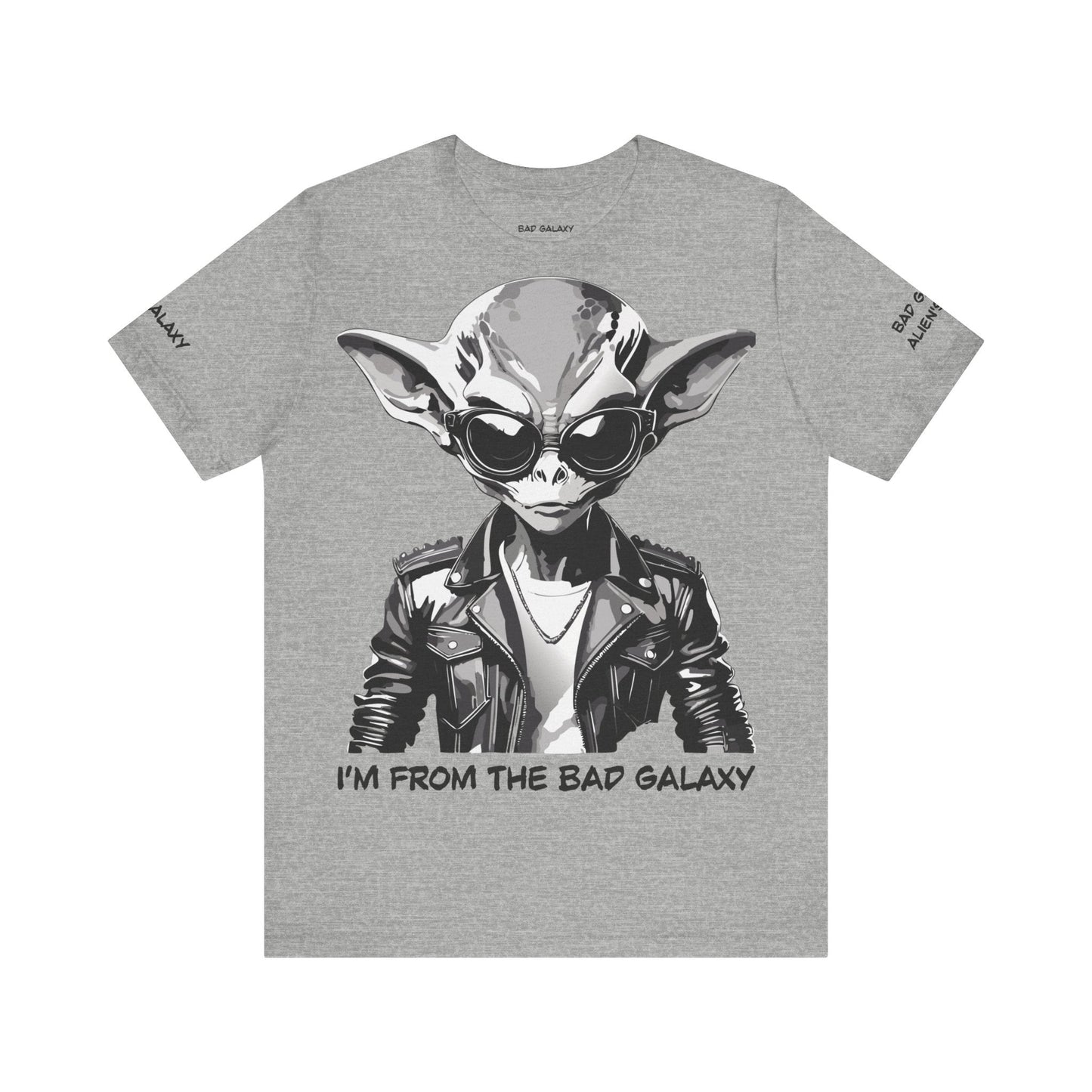 Alien Tee Shirt From Bad Galaxy Made To Order 100 Percent Cotton Eco Friendly Inks USA Designed