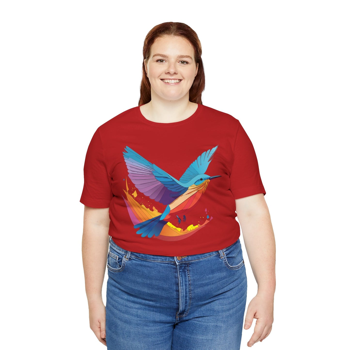 Unisex Animal Shirt Art Design Tee With Wild Animals Print Soft Comfortable Short Sleeve Tee