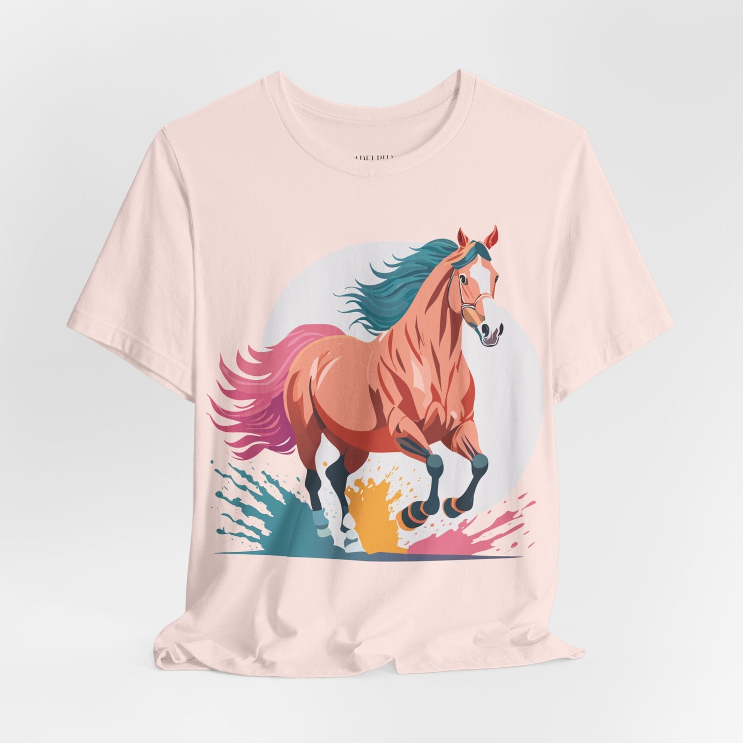 Horse Graphic Unisex 100 Cotton Vintage Animal Art T-Shirt 19