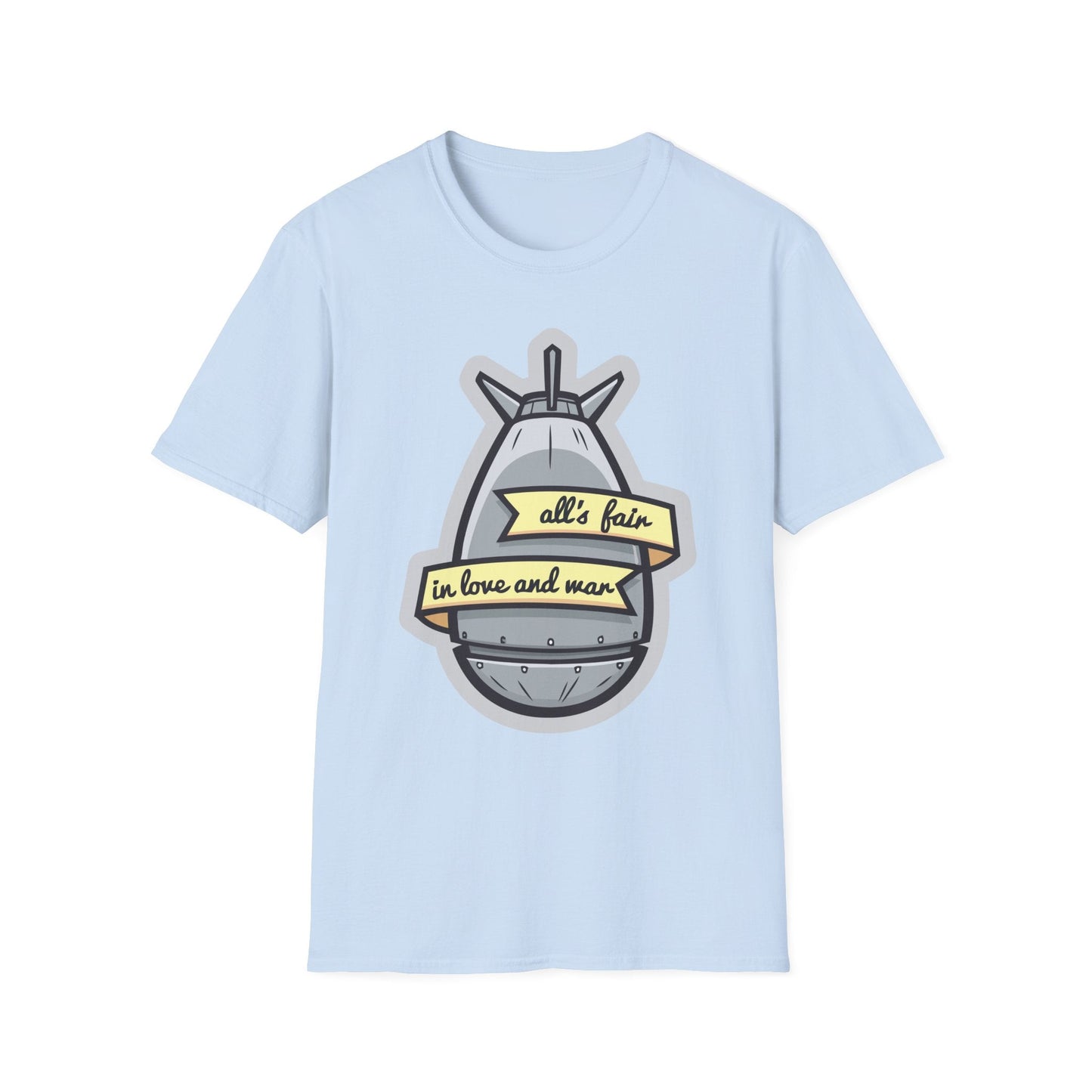 Cartoon T Shirt Animation T Shirt Funny Tee Shirt Unisex Gildan Softstyle 64000 100 Percent Cotton