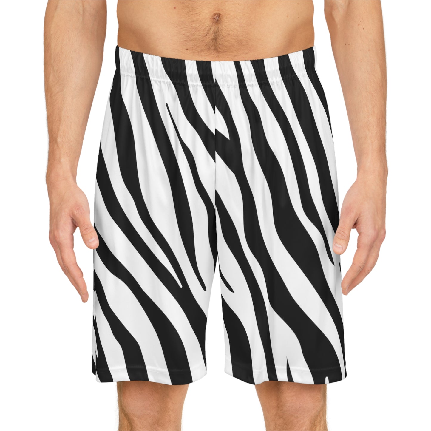 Basketballshorts für Herren mit Animalprint 