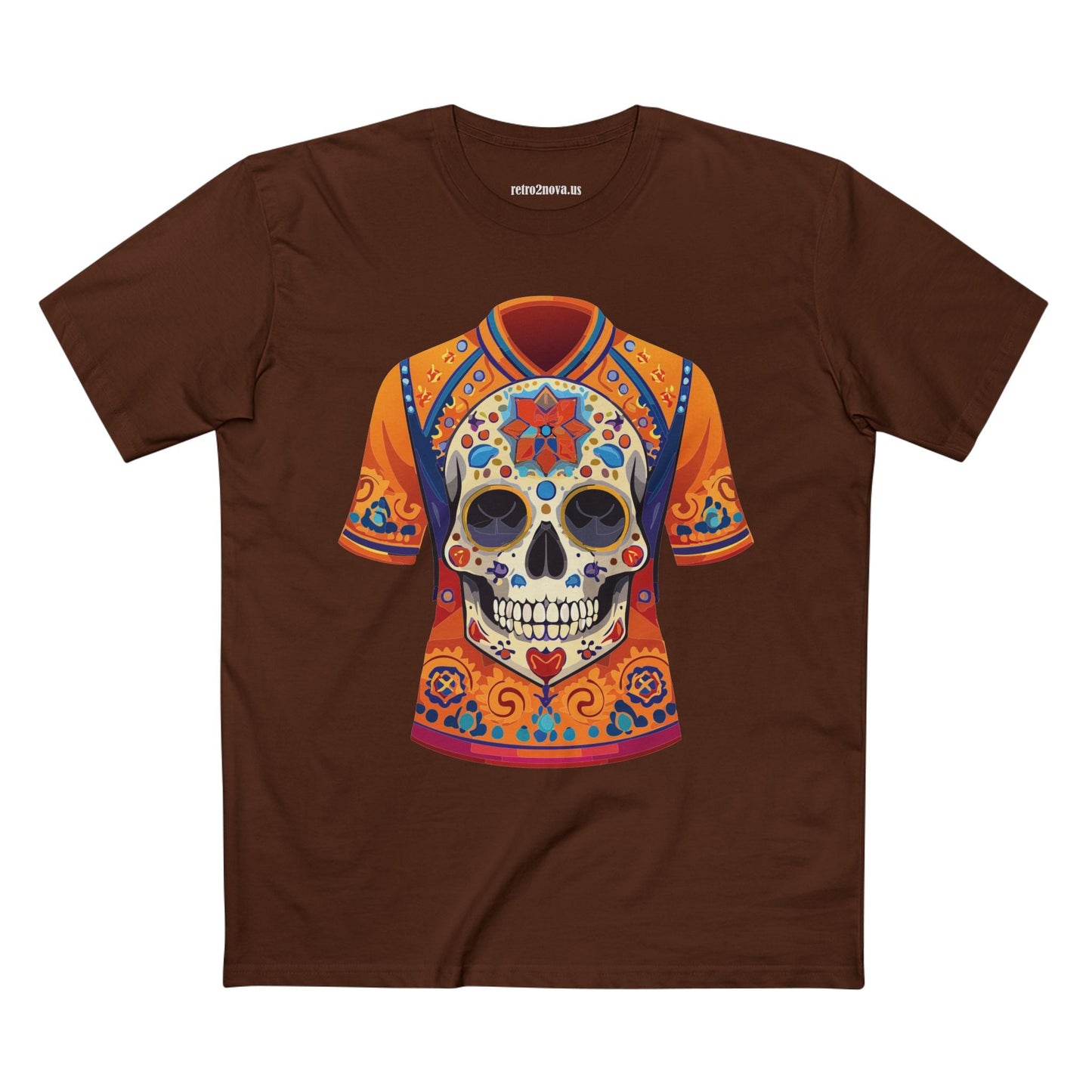 Skull Skeleton Shirt Unisex Premium Cotton Tee Art Collection Original Design Retro2Nova SS30