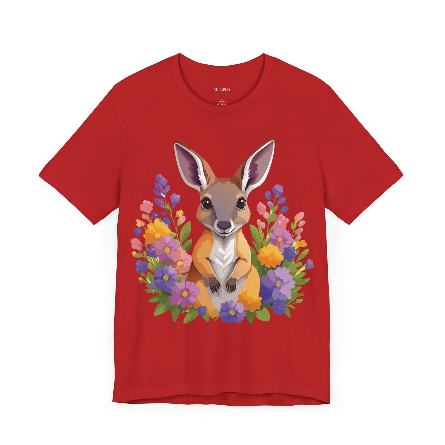 Kangaroo Graphic Unisex 100 Cotton Vintage Animal Artwork Tee 2