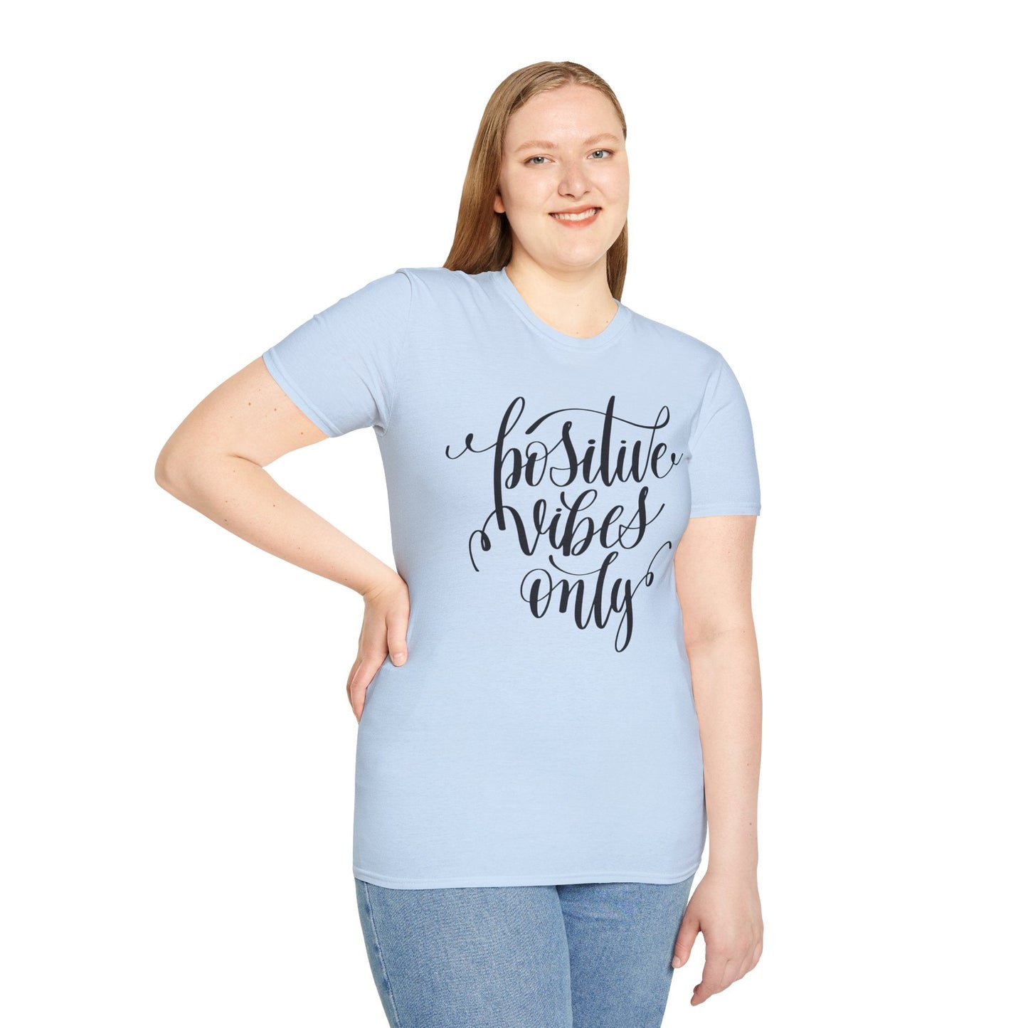 Positive Slogan T Shirts With Positive Words Unisex Short Sleeve Tee Gildan Softstyle 64000 Ring Spun Cotton