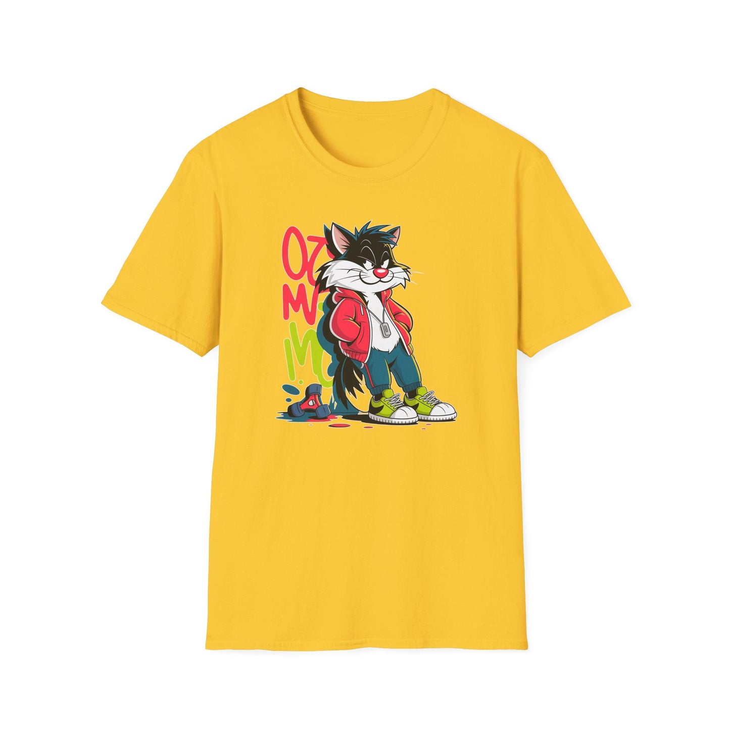 Cartoon T Shirt With Animals And Animation Tee For Unisex Softstyle Gildan 64000