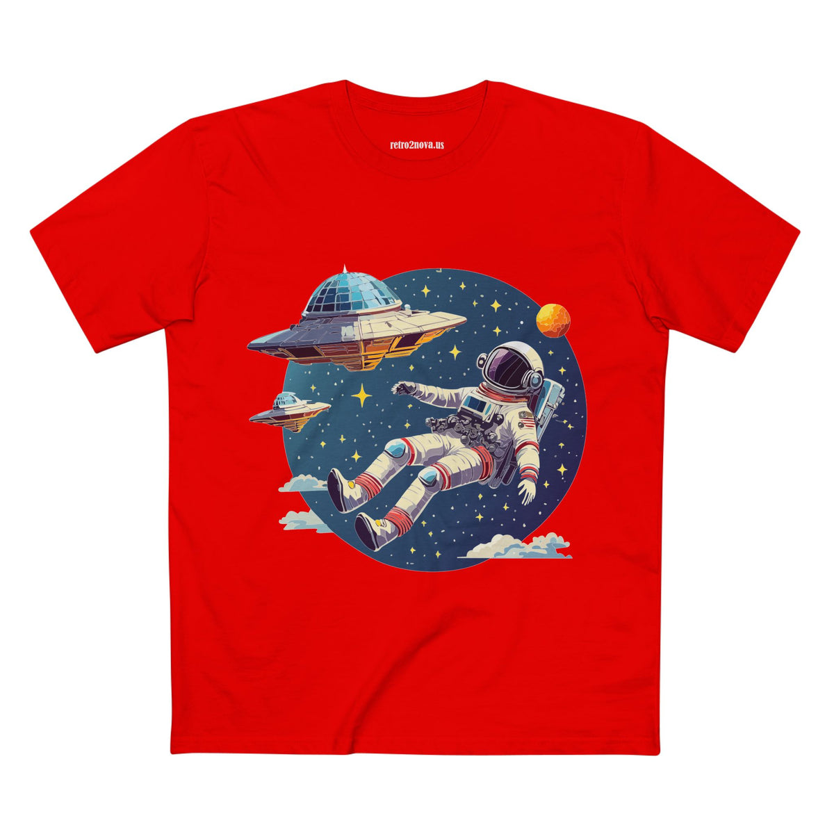 Cosmos Astronaut Graphic Tee Staple Unisex 100 Cotton Tee Shirt - CS-26