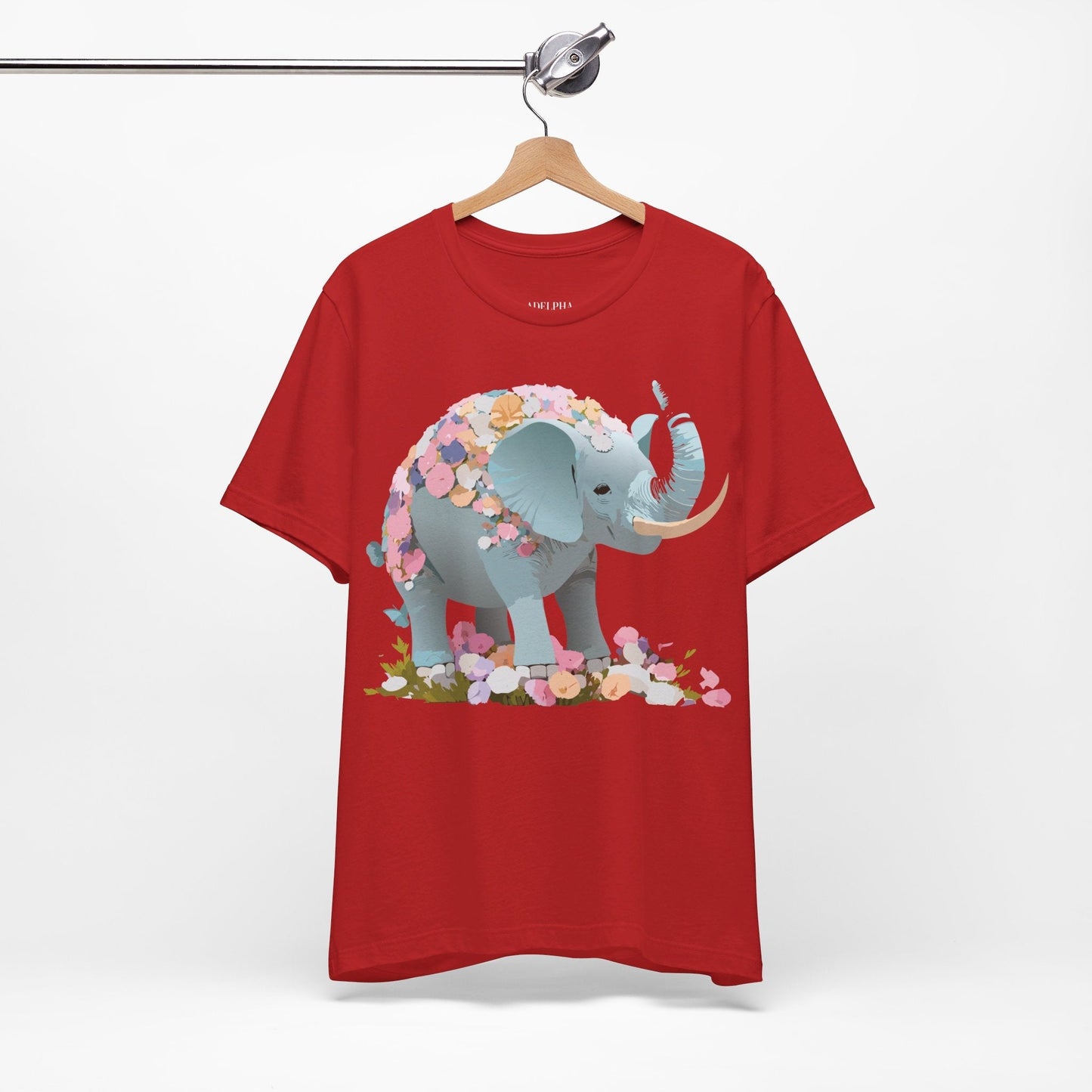 Elephant Graphic Unisex 100 Cotton Jersey Vintage Art Design Tee 24