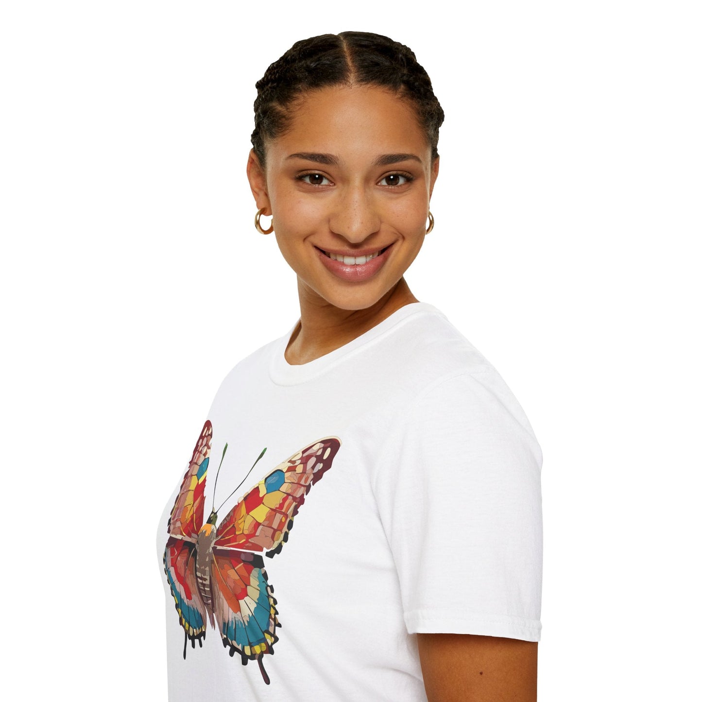 Butterfly Shirt Unisex Monarch Tee Softstyle 100 Percent Ring Spun Cotton Quality Gildan 64000