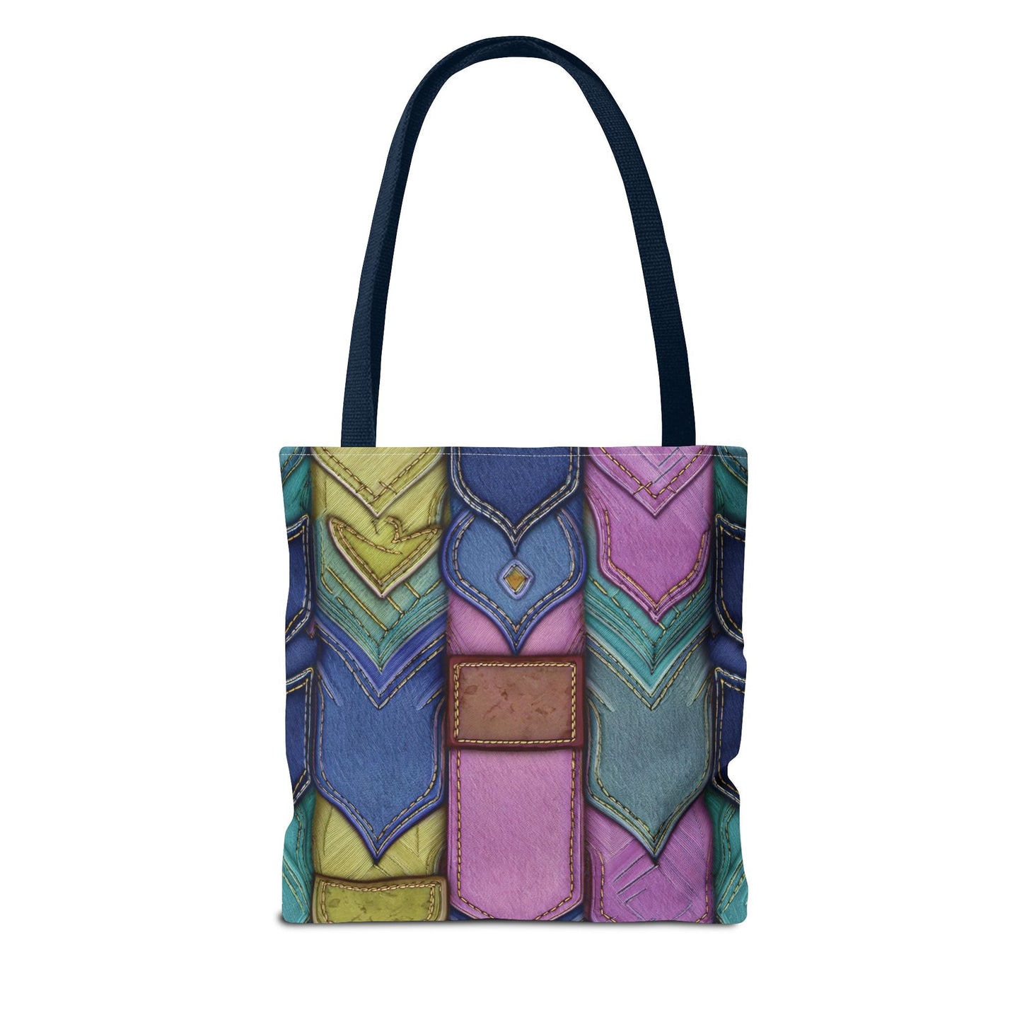 Denim Canvas Bag, Tote Bag Denim Printify