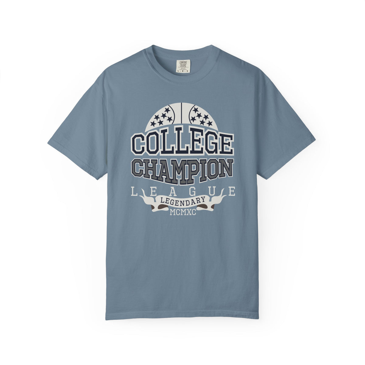 College Champion Basketball League Athletic Unisex Comfort Colors Garment-Dyed Heavyweight 100 Cotton Art Design T-Shirt w12