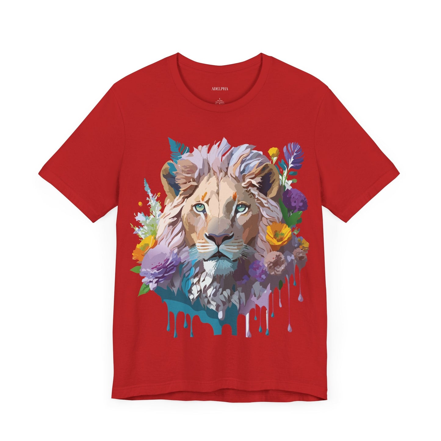 Lion Graphic Unisex 100 Cotton Vintage Animal Artwork Tee 3