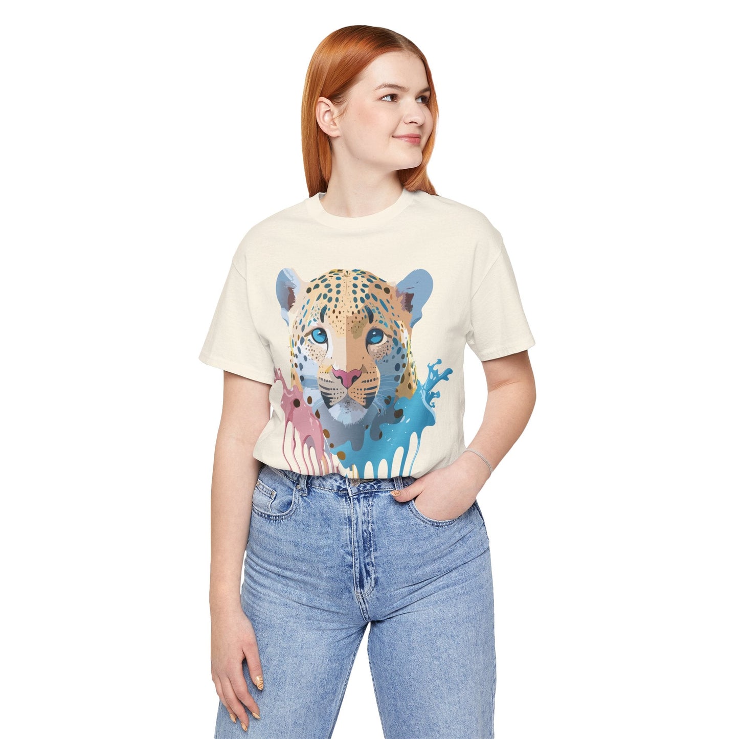 Adelpha Cheetah Graphic T Shirt Unisex Jersey Short Sleeve Vintage Art Tee