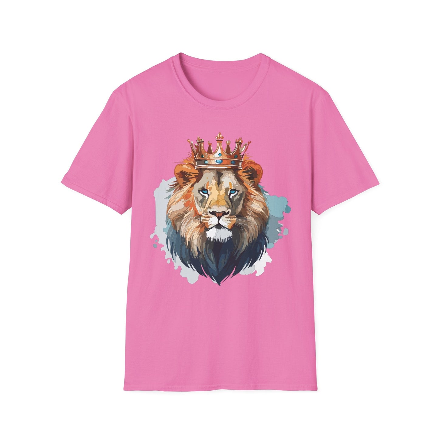 Lion Shirt Unisex Animal Tee Gildan Softstyle 64000 100 Percent Ring Spun Cotton