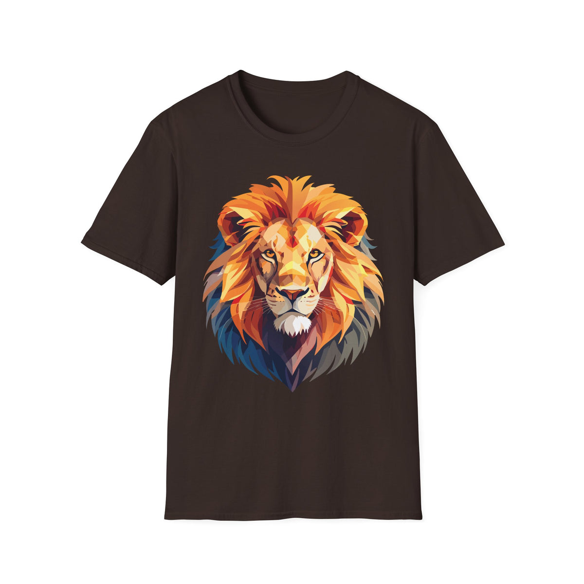 Colorful Geometric Lion T-Shirt | Lion Head Tee