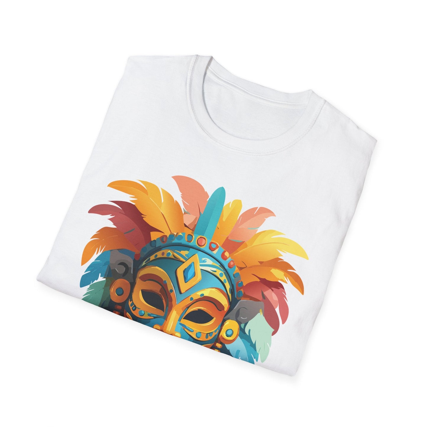 Mask Tee Shirt Unisex Graphic Design Short Sleeve Tee Gildan Softstyle 64000 Ring Spun Cotton