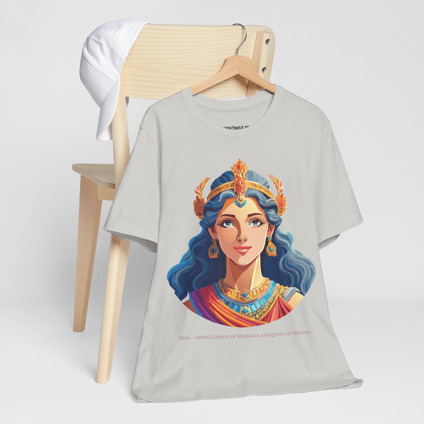 Hera Goddess Shirt Unisex Graphic Cotton Tee Featuring Original Retro2Nova Artwork