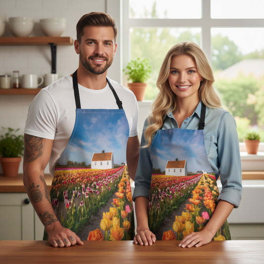 Home 100% Polyester Stain-resistant 31.5 x 25.6  Art Print Canvas Apron 5