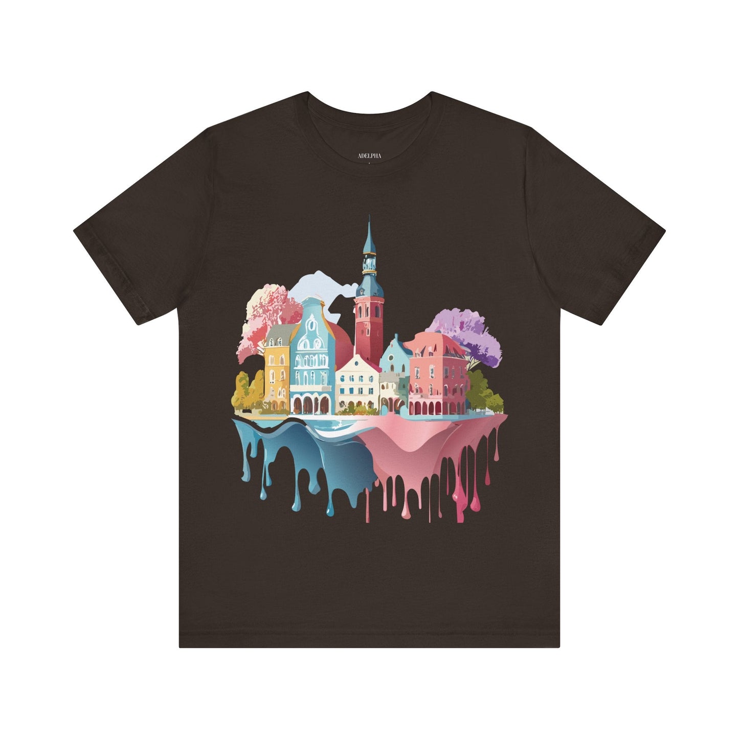 Germany Graphic Tee for Unisex Short Sleeve Shirt by Adelpha Art Design Vintage Inspired