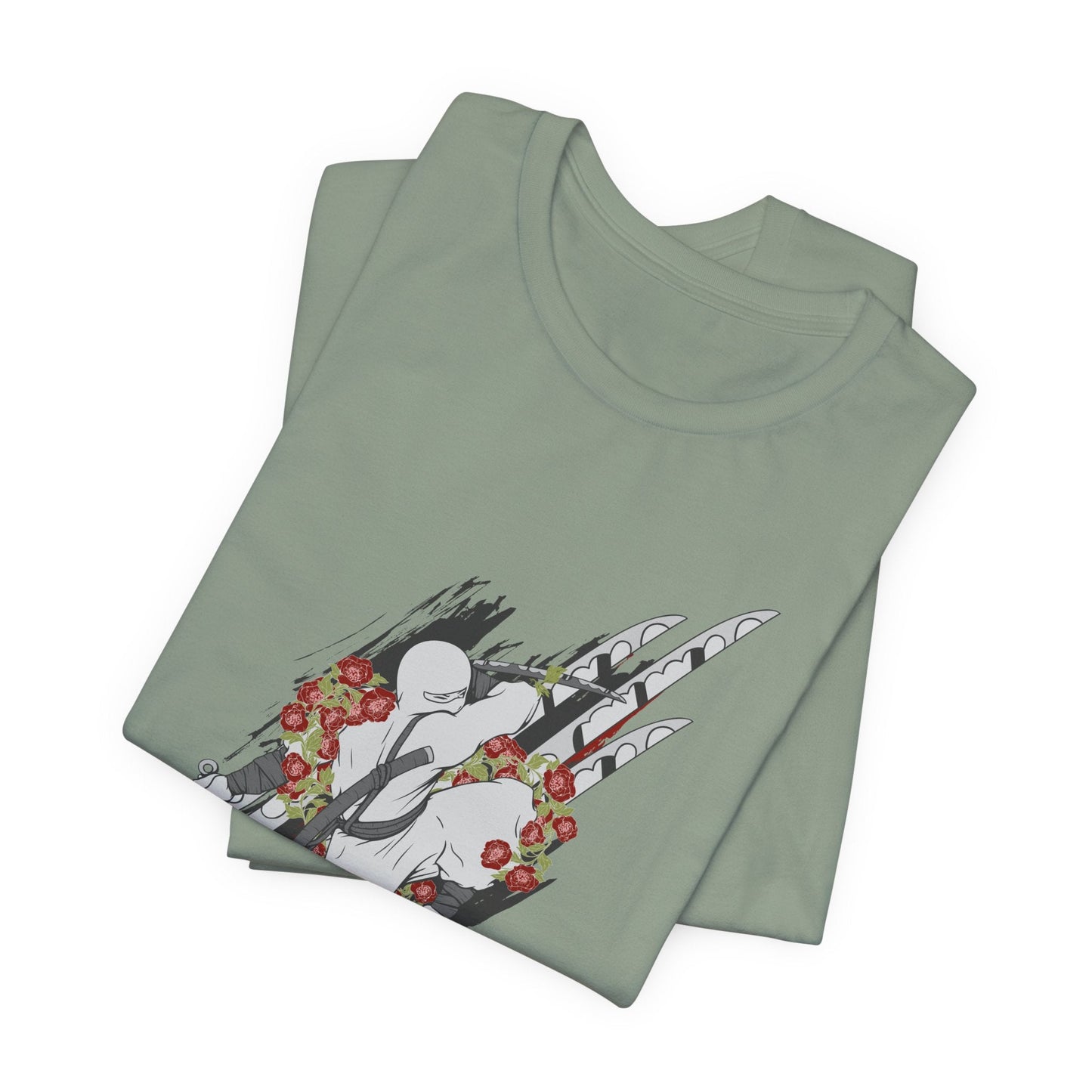 Ninja Samurai Artwork Graphic Unisex Cotton T-Shirt r5