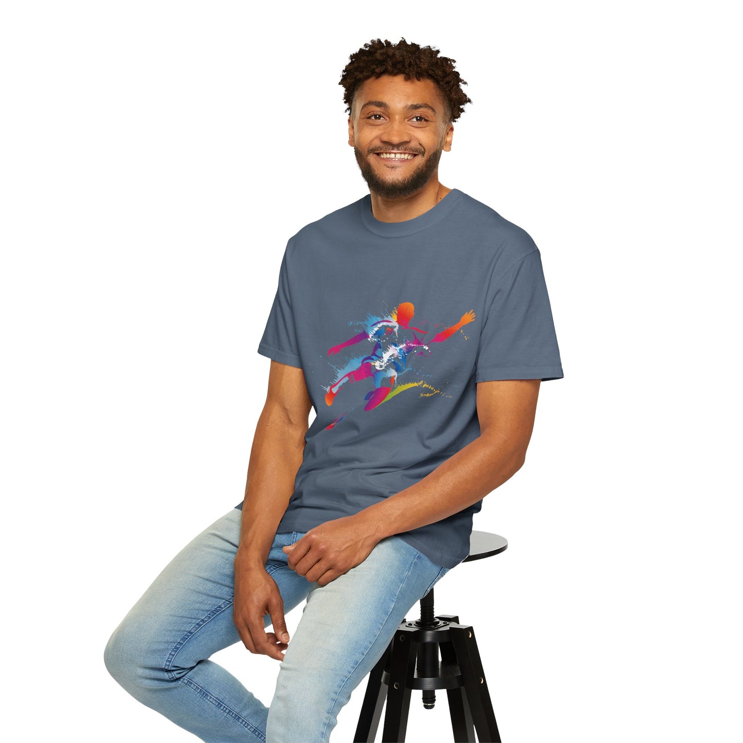 Unisex T-shirt with sports art design