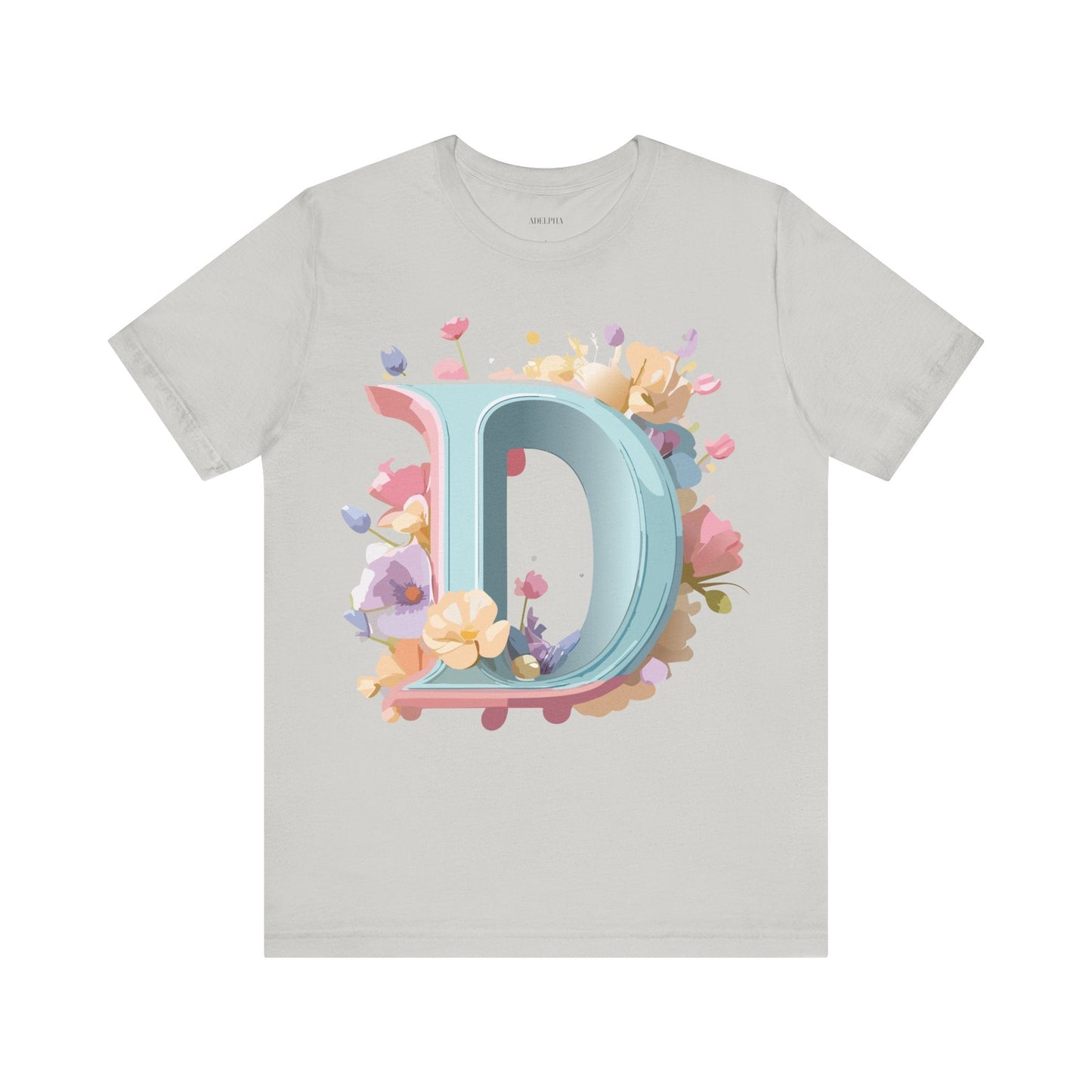 Letter D Graphic T Shirt Unisex Short Sleeve Art Design Tee By Adelpha Vintage Inspired Artwork
