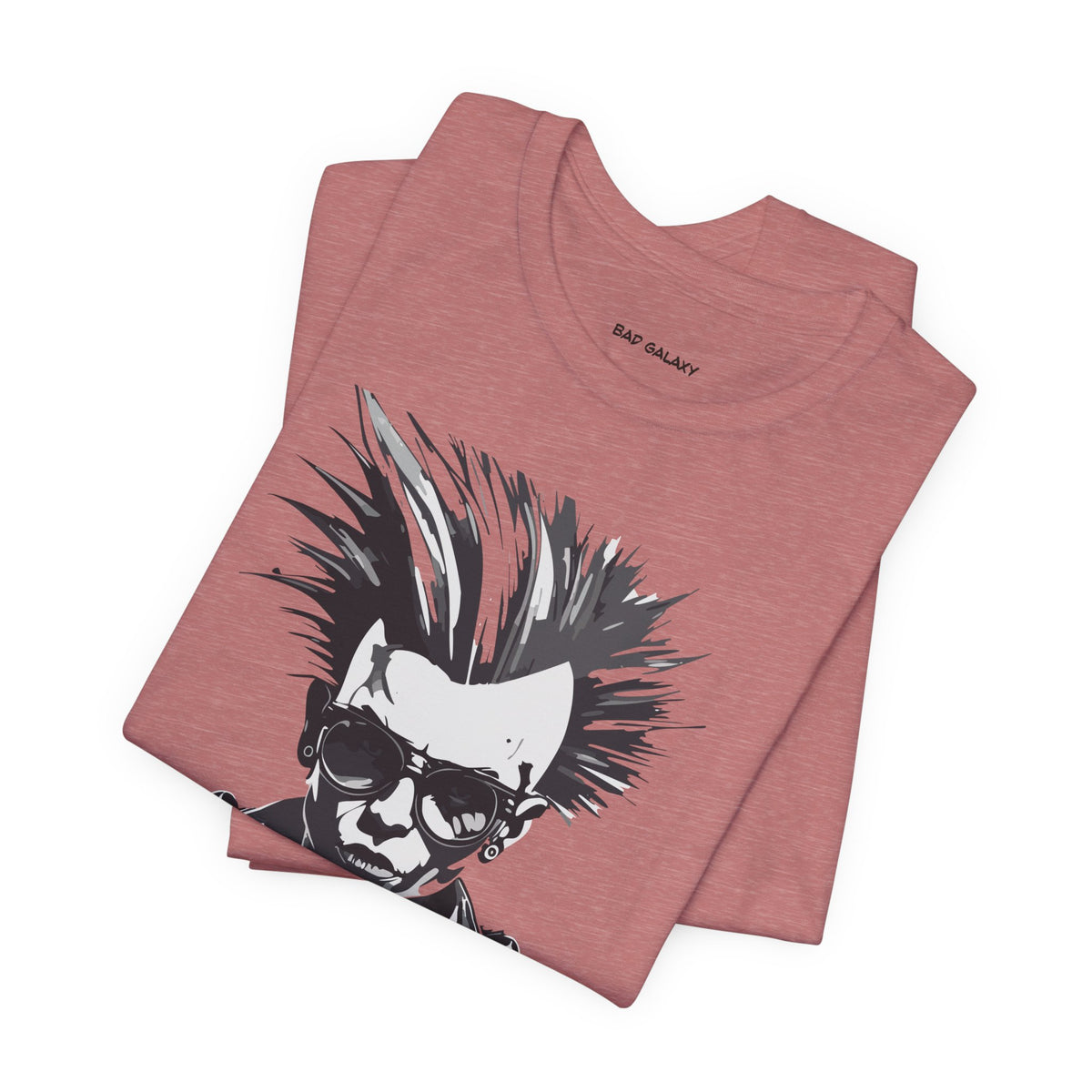 Punk Rock Graphic Unisex Cotton Bella+Canvas Tee with Art Design b36
