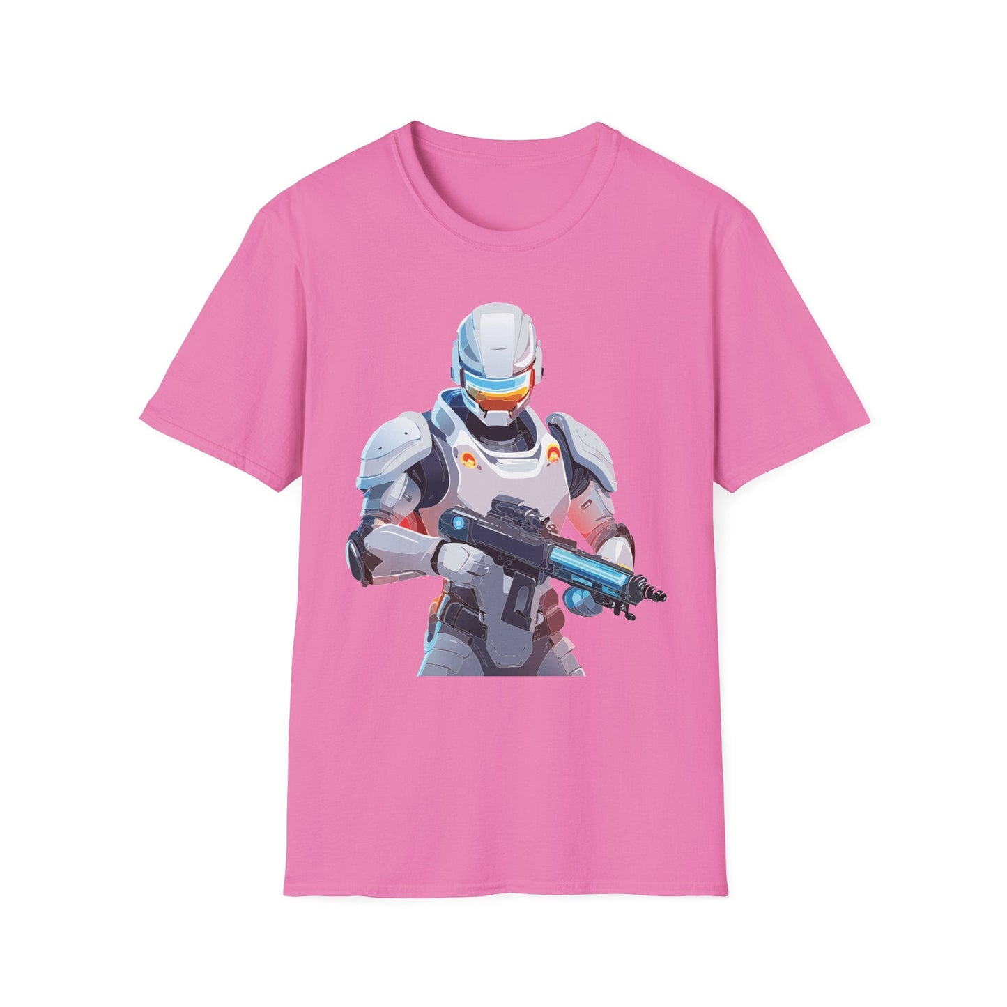 Robocop Themed Unisex Softstyle T Shirt With Robocop Art Design Cotton Tee Premium Comfort