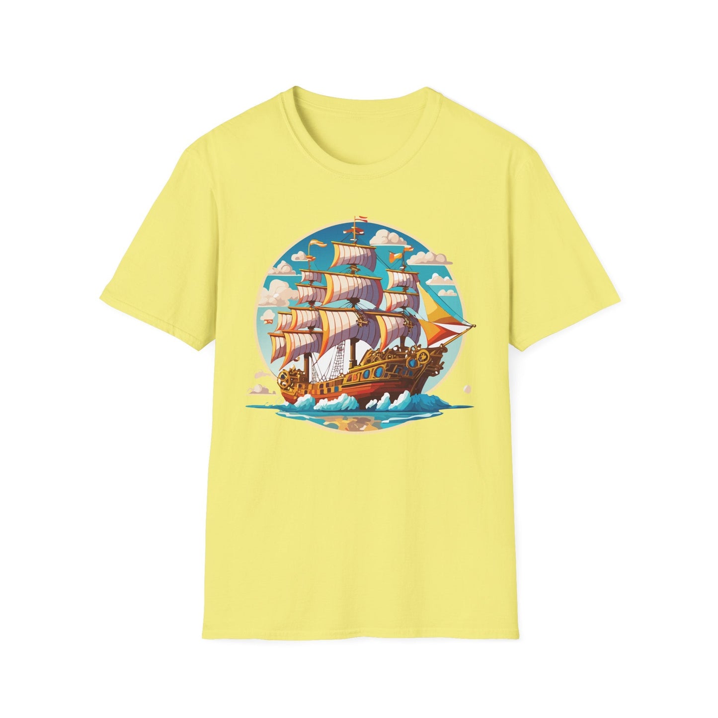Ship T Shirts Frigate Tee Unisex Vessel Tee Shirt Gildan Softstyle 64000 Cotton Tee Classic