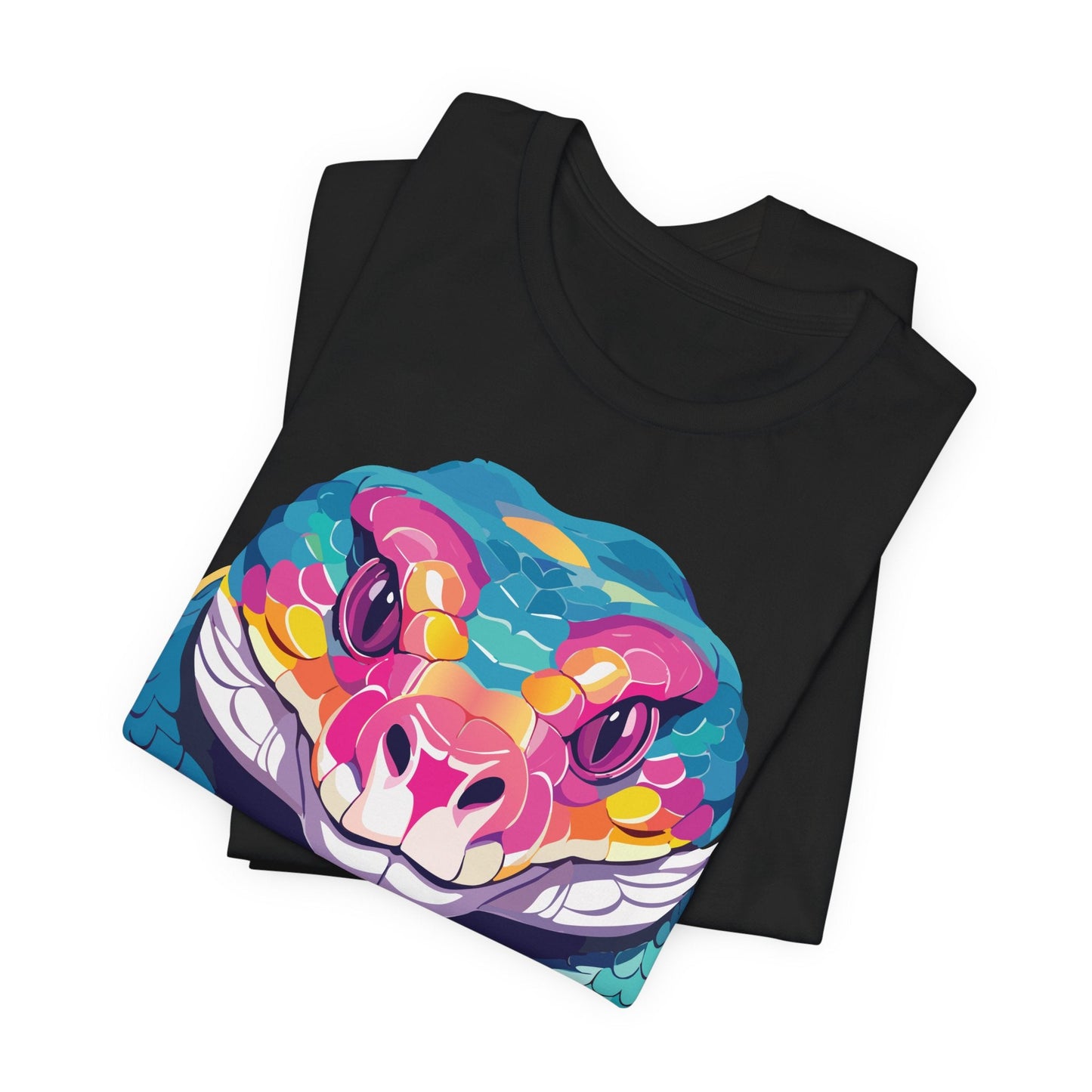 Unisex Animal Tee Shirt With Art Design, Wild Animals Short Sleeve Graphic Tee For Everyday Wear