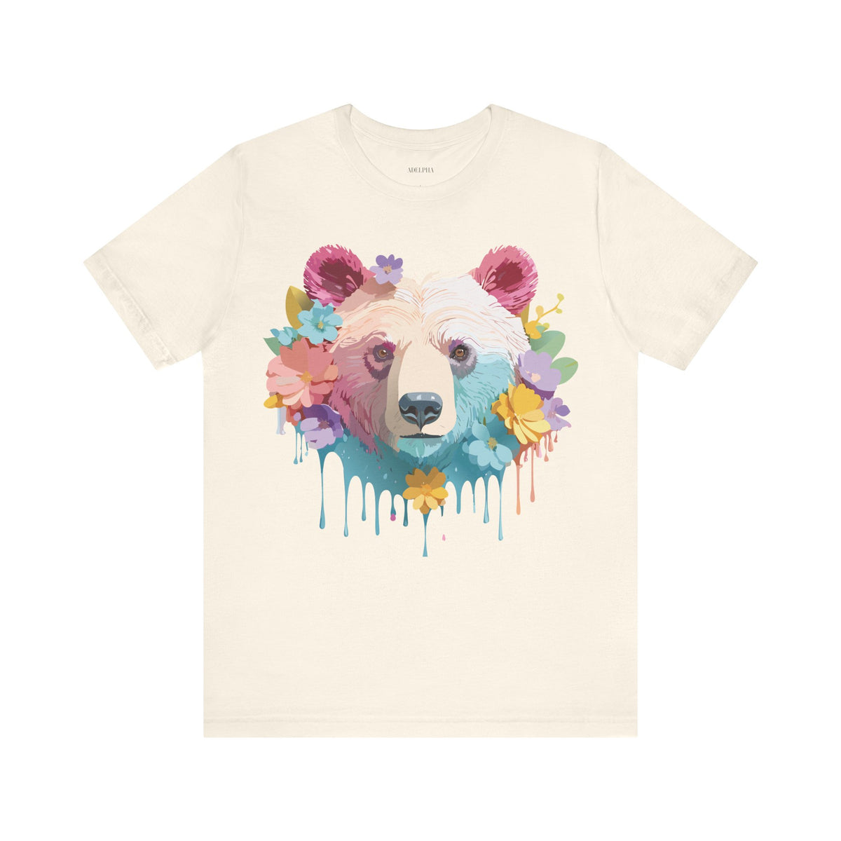 Bear Graphic Design Tee Bella+Canvas Unisex 100 Cotton Tee Shirt a117