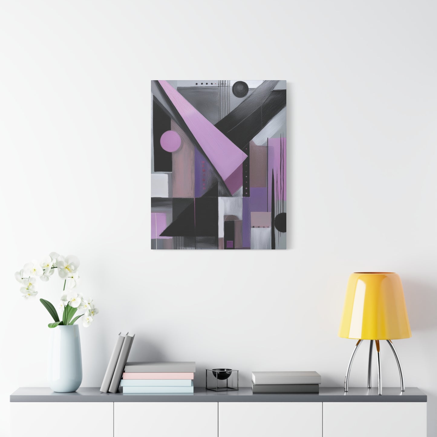 Abstract Geometric Painting Print Canvas 20x24,20x30,24x30 24x32,24x36,30x40 32x48,36x48,40x60 Pine-Wood Inner Frame ABS-43