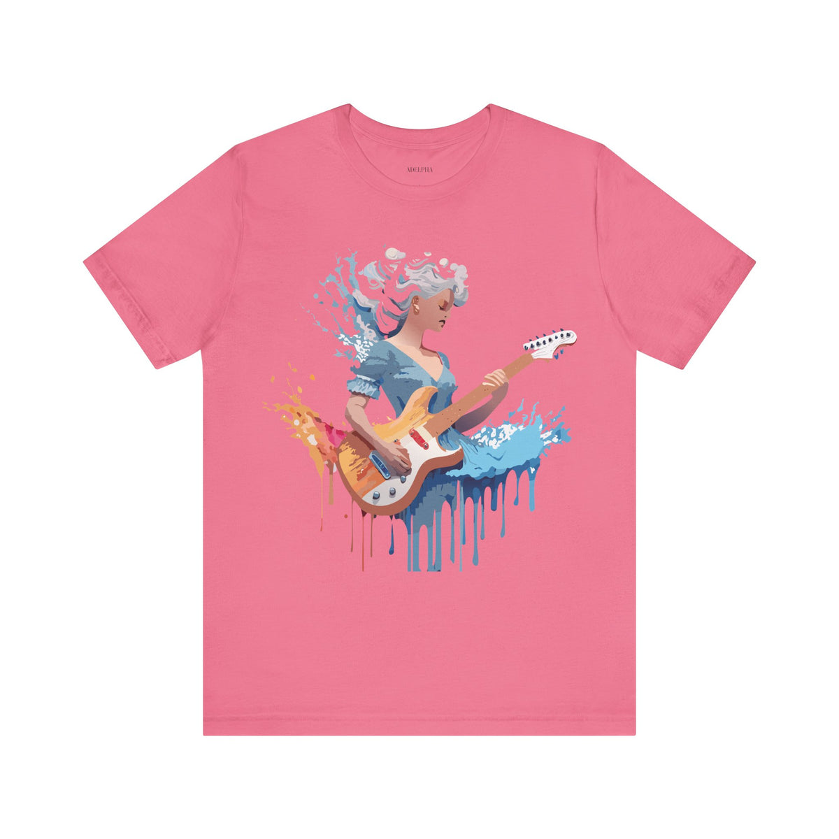 Music Graphic Unisex Cotton Bella+Canvas Tee with Art Design m141