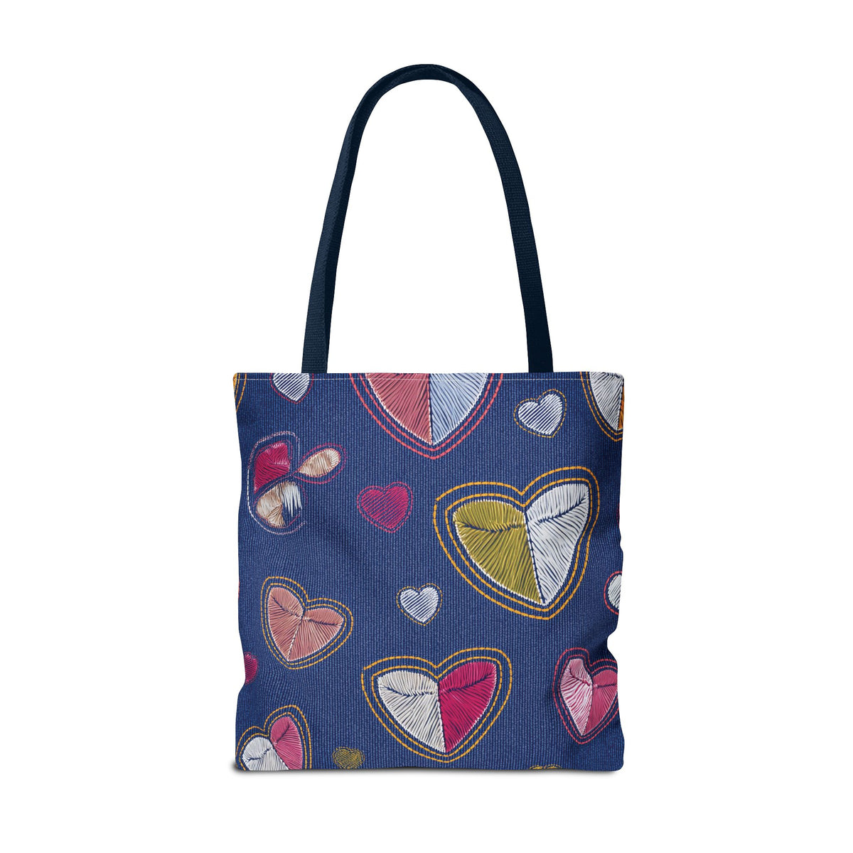 Love Day Graphic Design Denim Fabric Imitation Print Unisex Canvas Bag POLY 3 Sizes Tote Bag 201-7