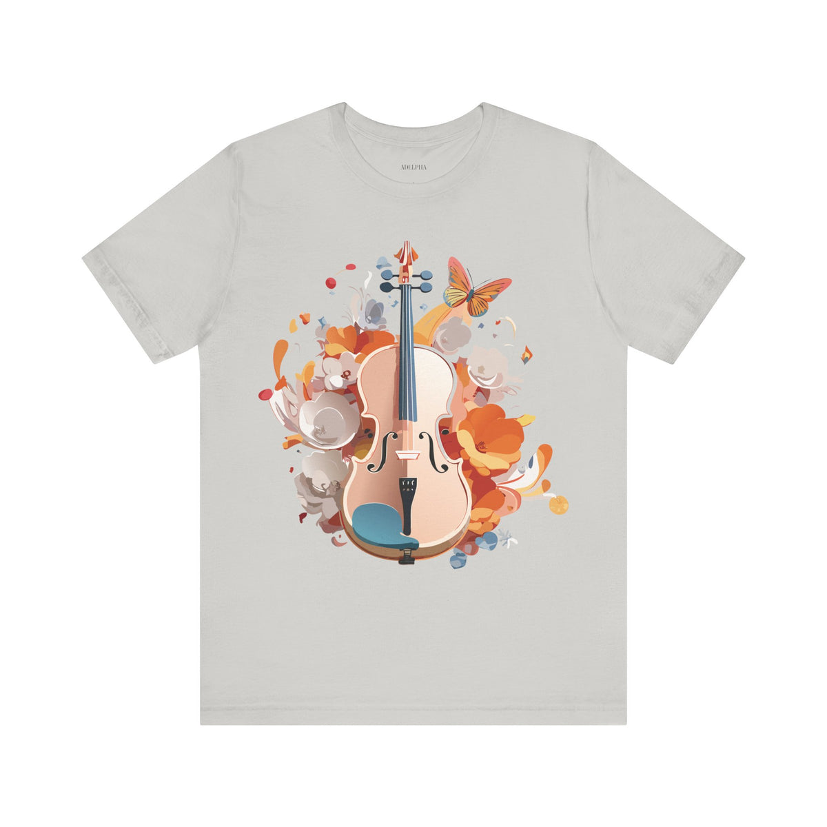 Music Graphic Unisex Cotton Bella+Canvas Tee with Art Design n182