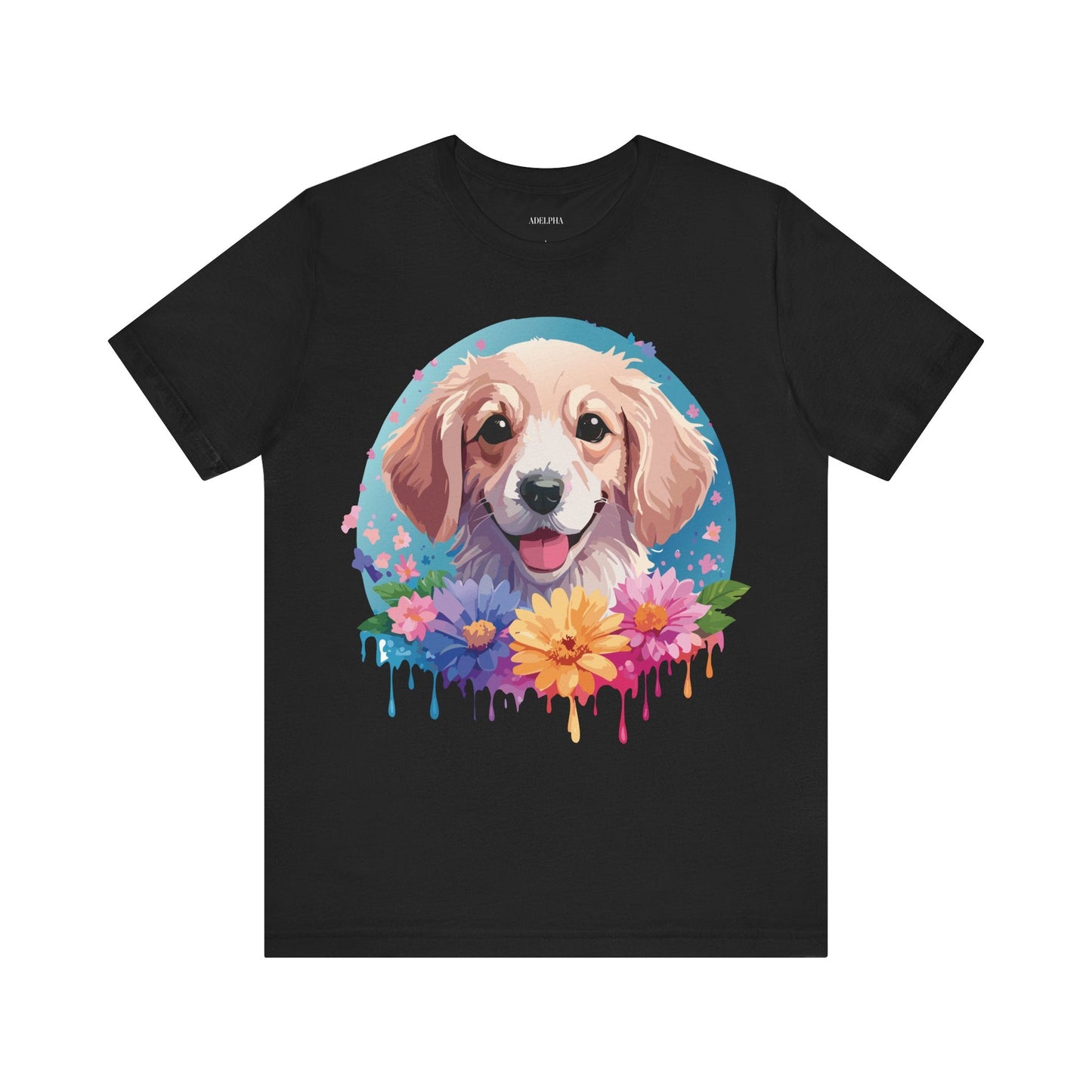 Dog Shirt Unisex Graphic Tee With Original Adelpha Artwork Jersey Short Sleeve Casual Look