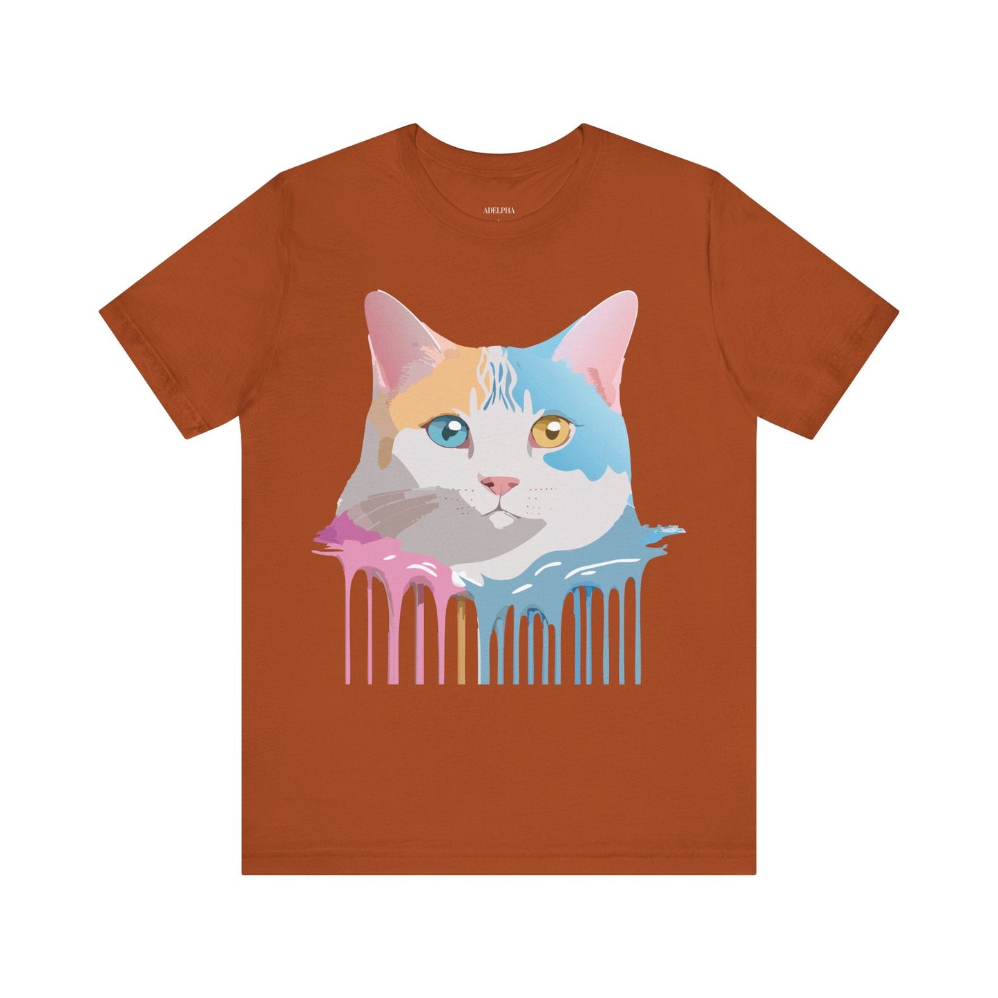 Unisex Cat Shirt Graphic Tee With Vintage Adelpha Art Design