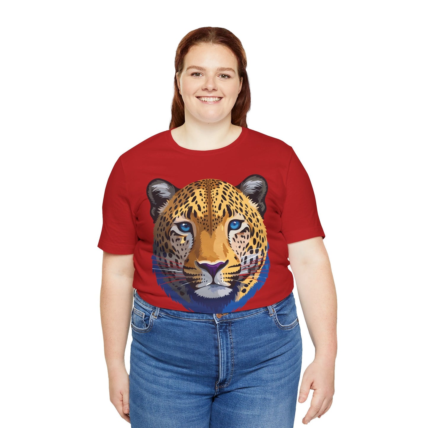 Unisex Animal Graphic Tee Shirt With Wildlife Art Design For Everyday Comfort Short Sleeve