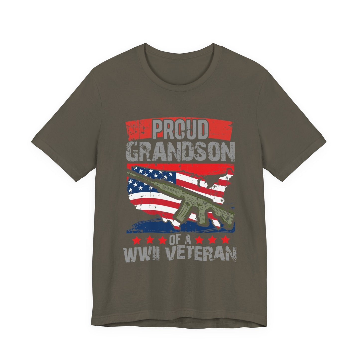 Army Veteran Patriotic Graphic Design Unisex Cotton T-Shirt v16