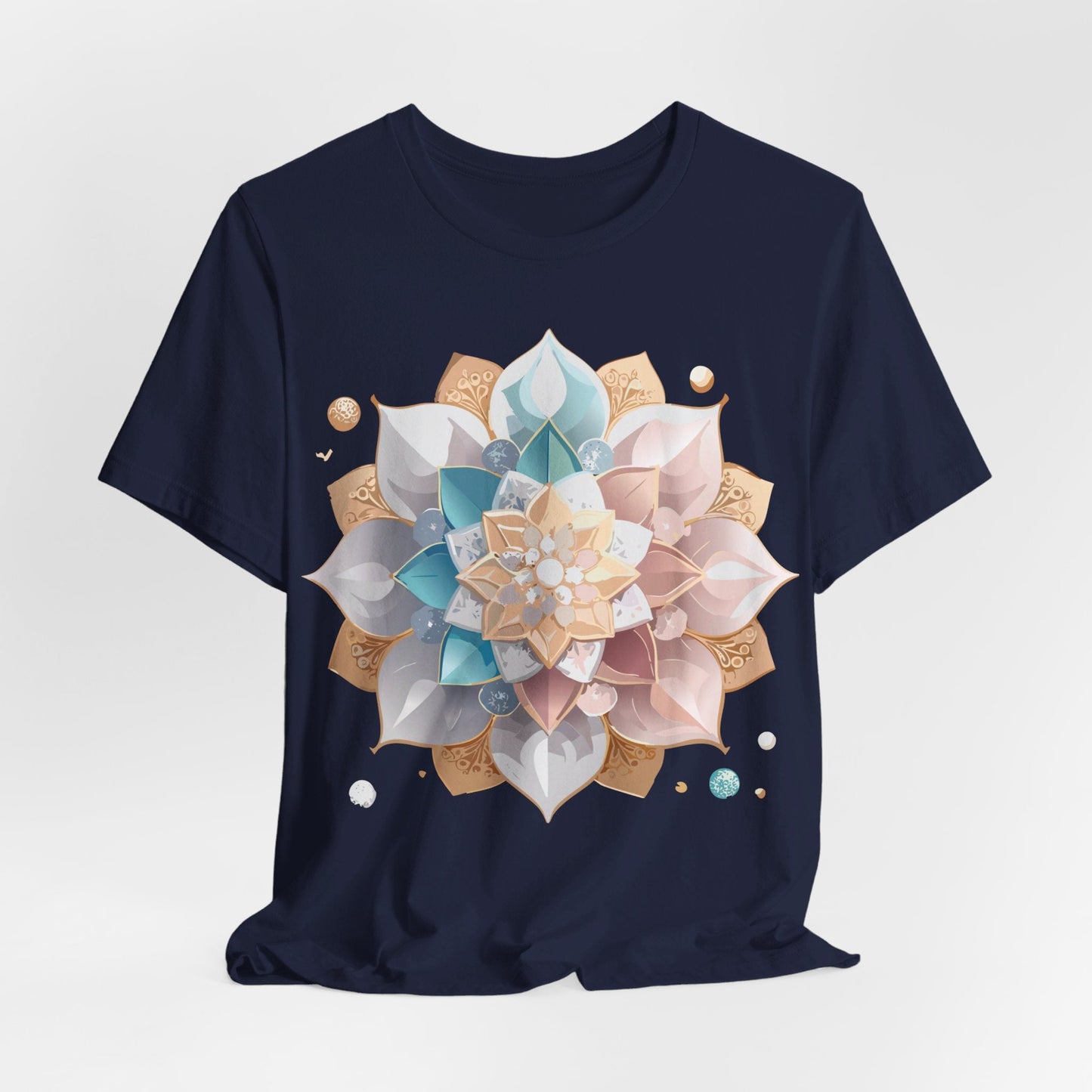 Mandala Graphic Unisex 100 Cotton Vintage Floral Artwork Tee 3
