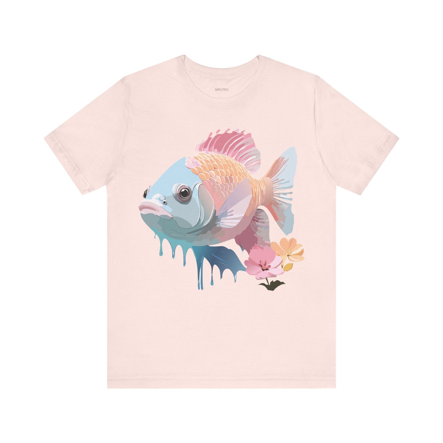 Fish Graphic Unisex 100 Cotton Vintage Artwork Tee 1