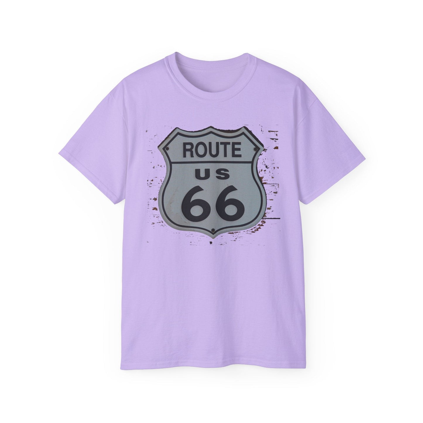 Route 66 Graphic Tee Unisex 100 Cotton with Vintage Art Design