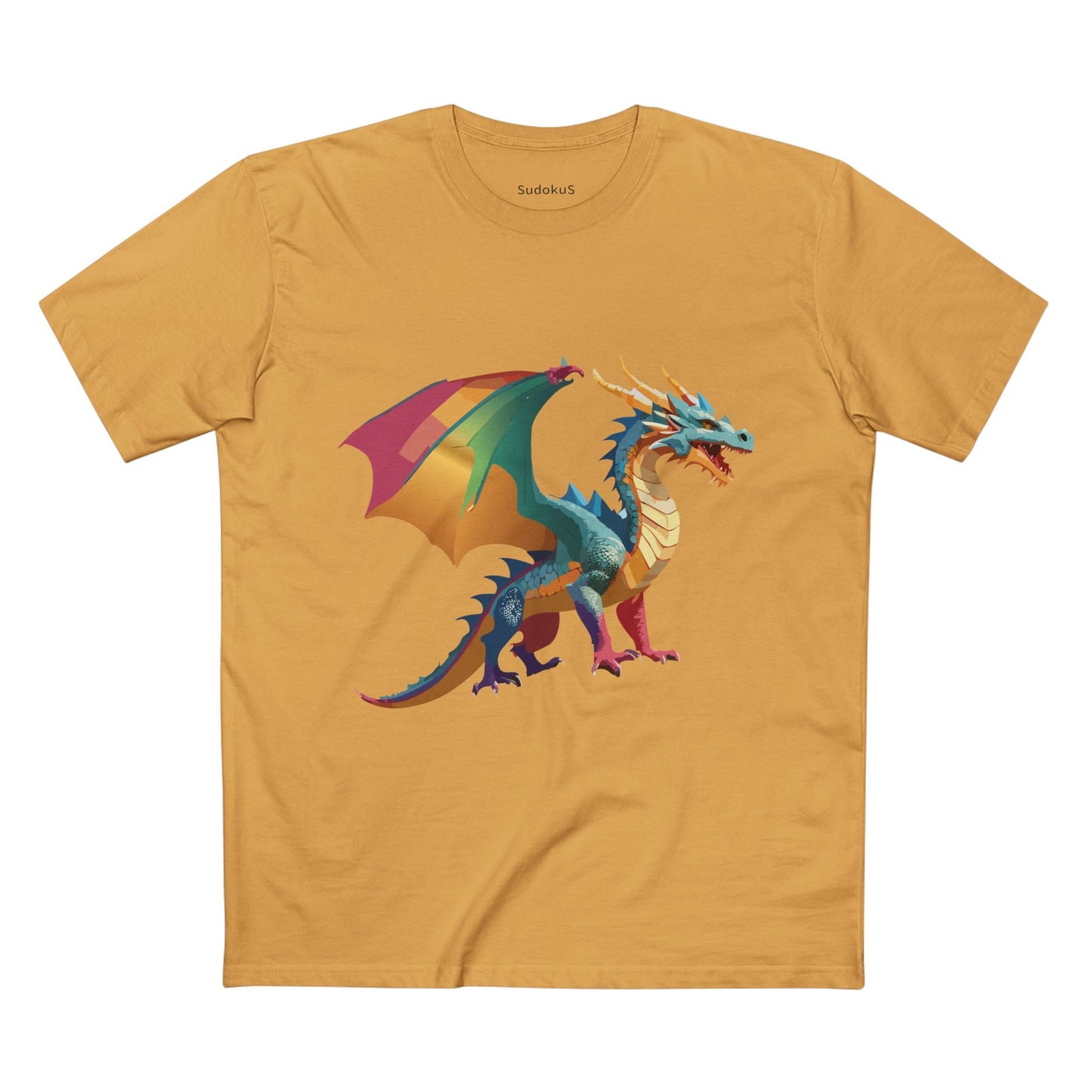 Dragon Graphic Unisex 100 Cotton Staple Tee 8