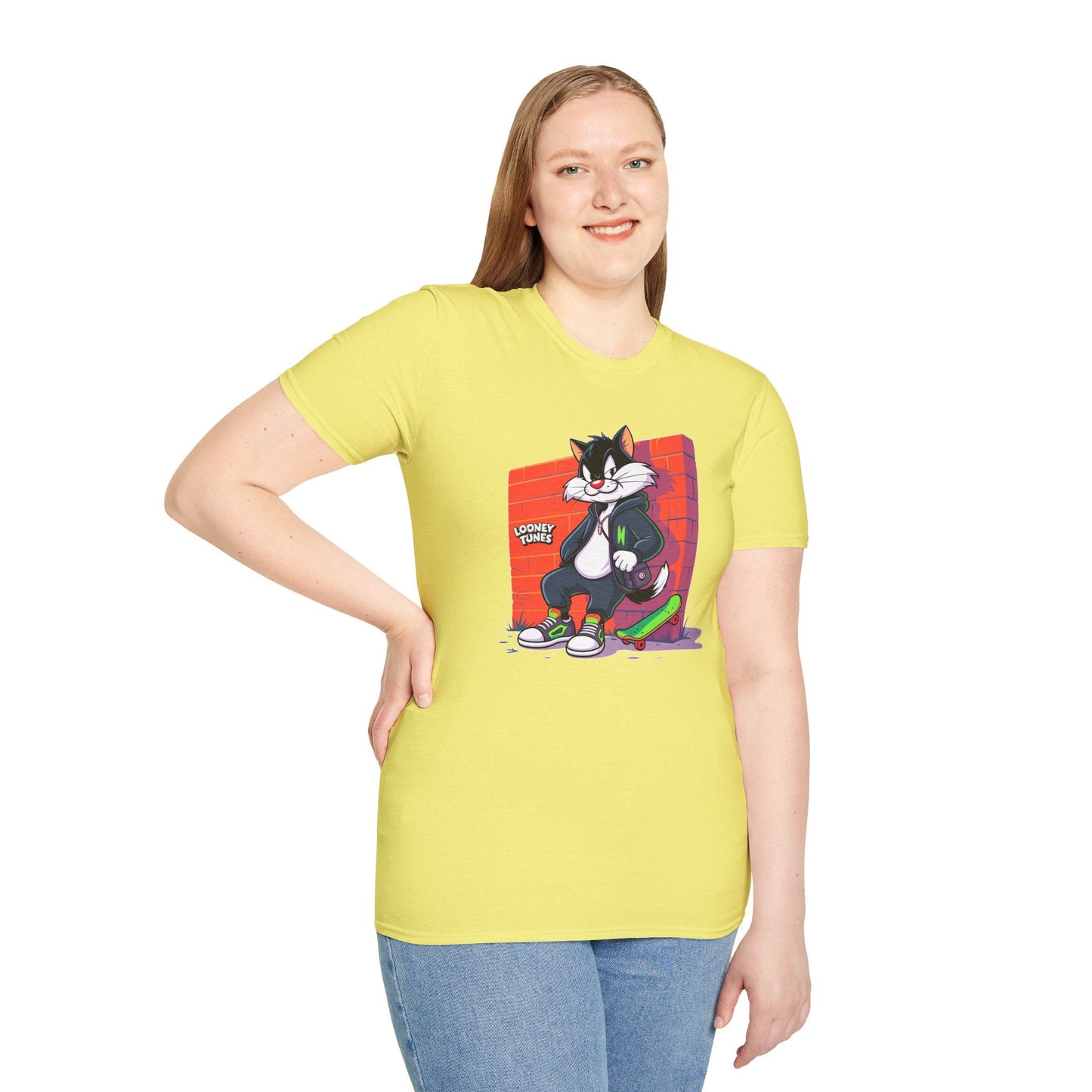 Cartoon T Shirt With Animation Design Unisex Softstyle Graphic Tee Funny Animals