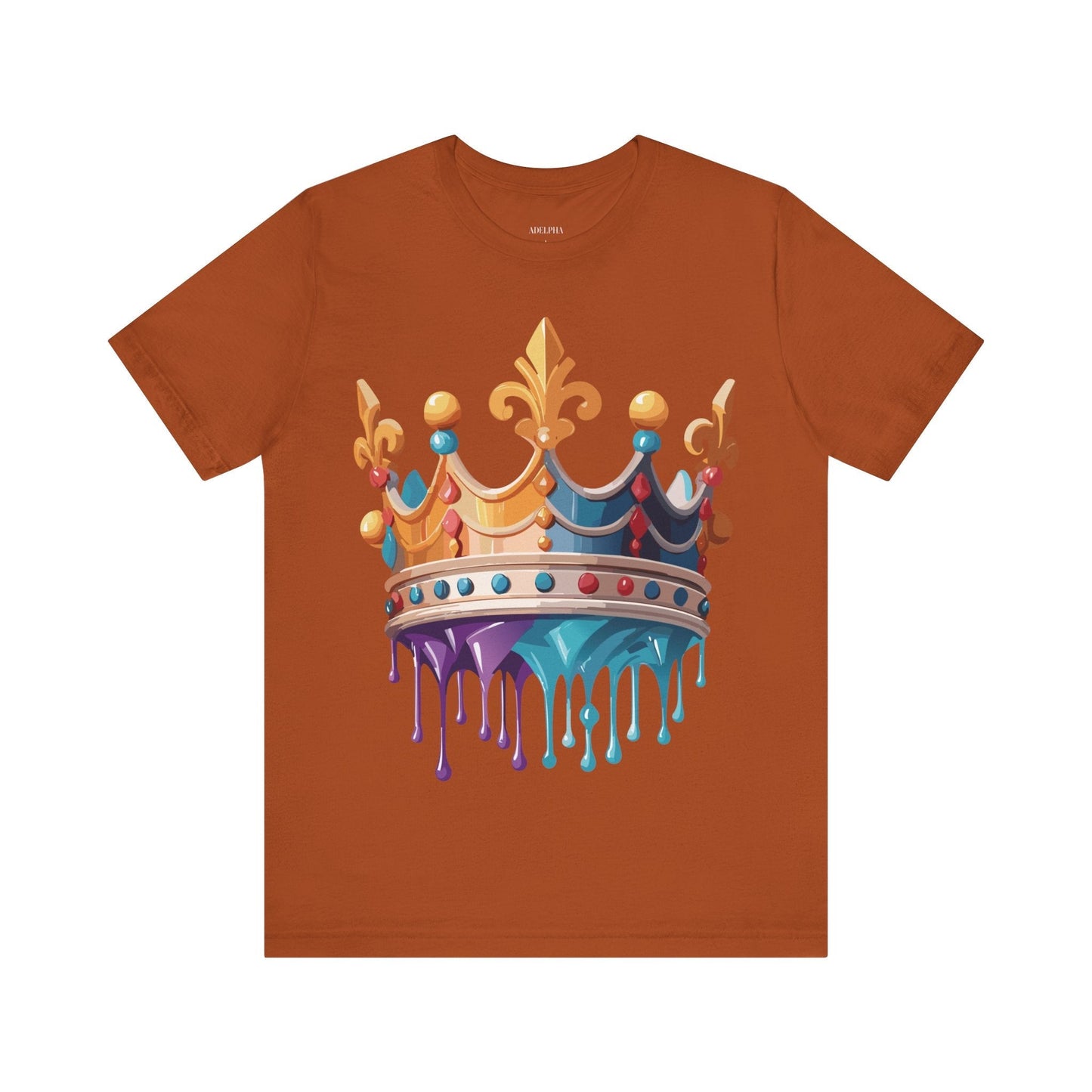 Adelpha Crown Graphic Tee Unisex Vintage Inspired Art Design Short Sleeve Shirt