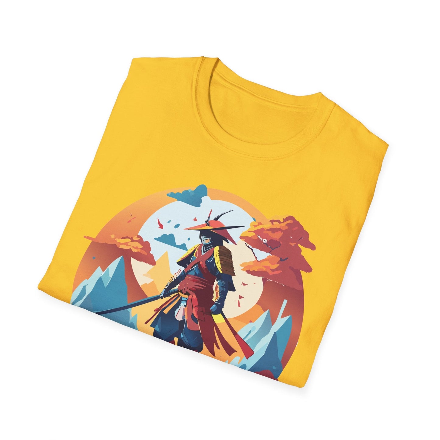 Samurai Shirt Unisex Tee Gildan Softstyle 64000 100 Percent Ring Spun Cotton Lightweight
