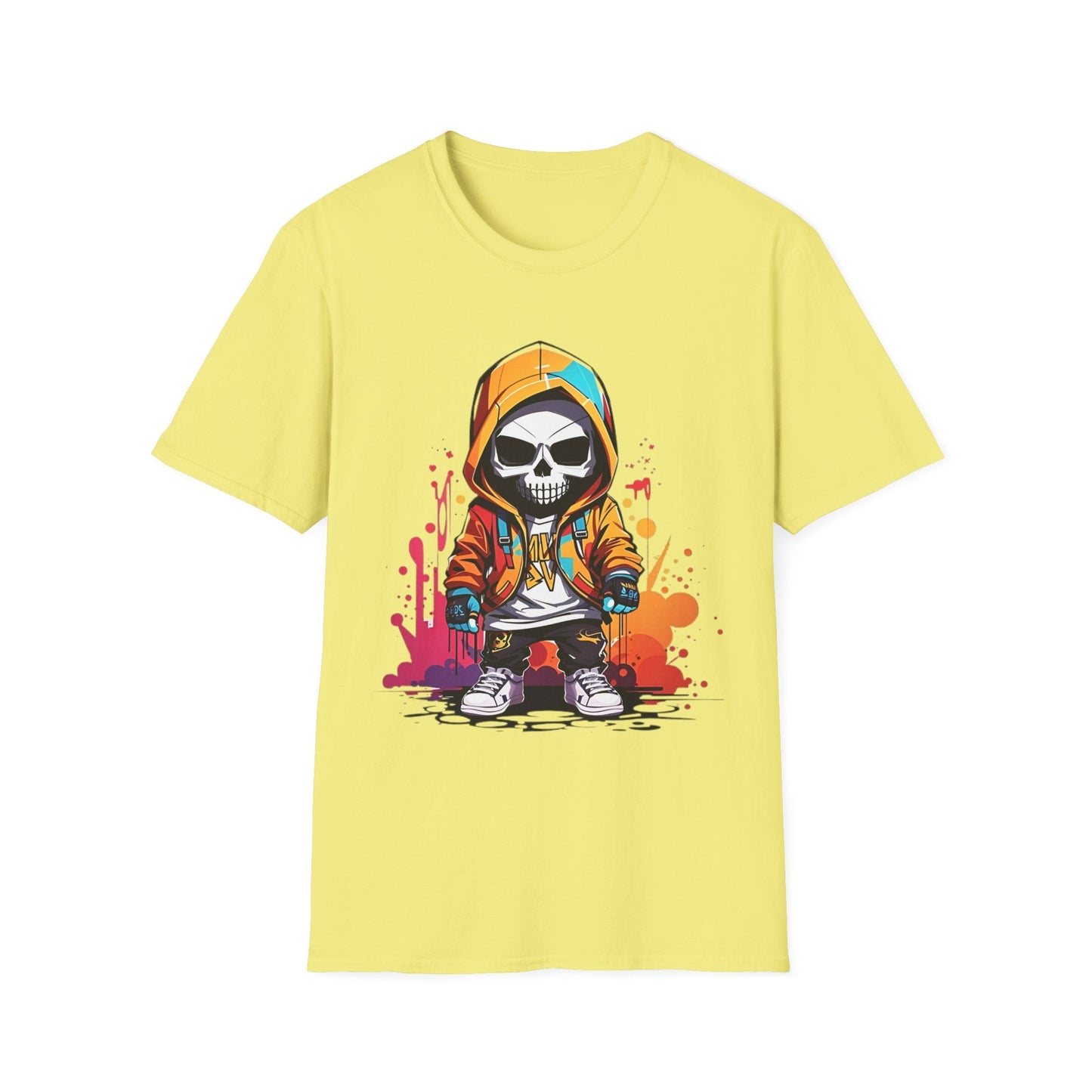 Skull Graphic Unisex Cotton T-shirt with Skeleton Artwork Design 30